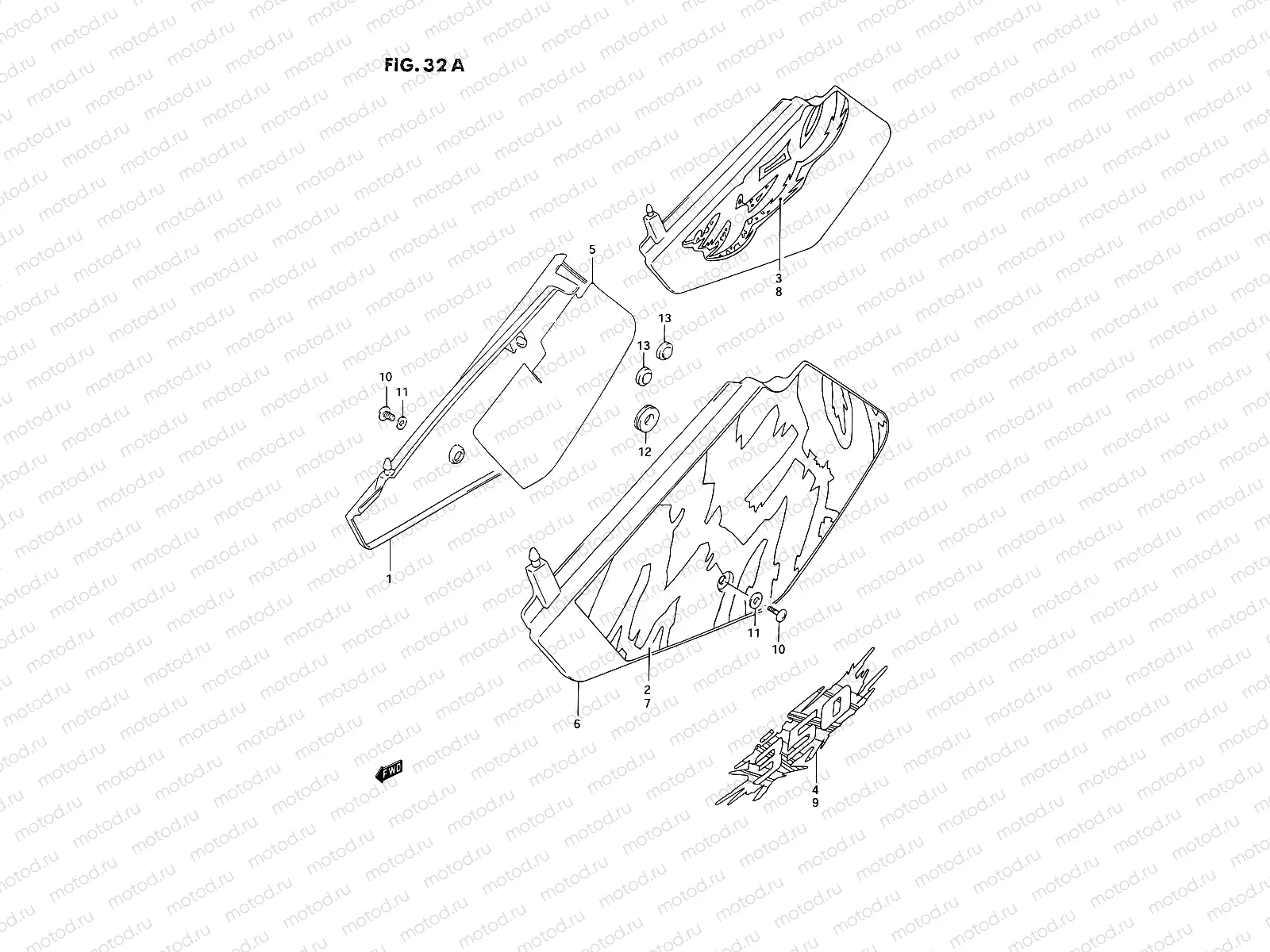 32A - FRAME COVER (MODEL N/P/R)
