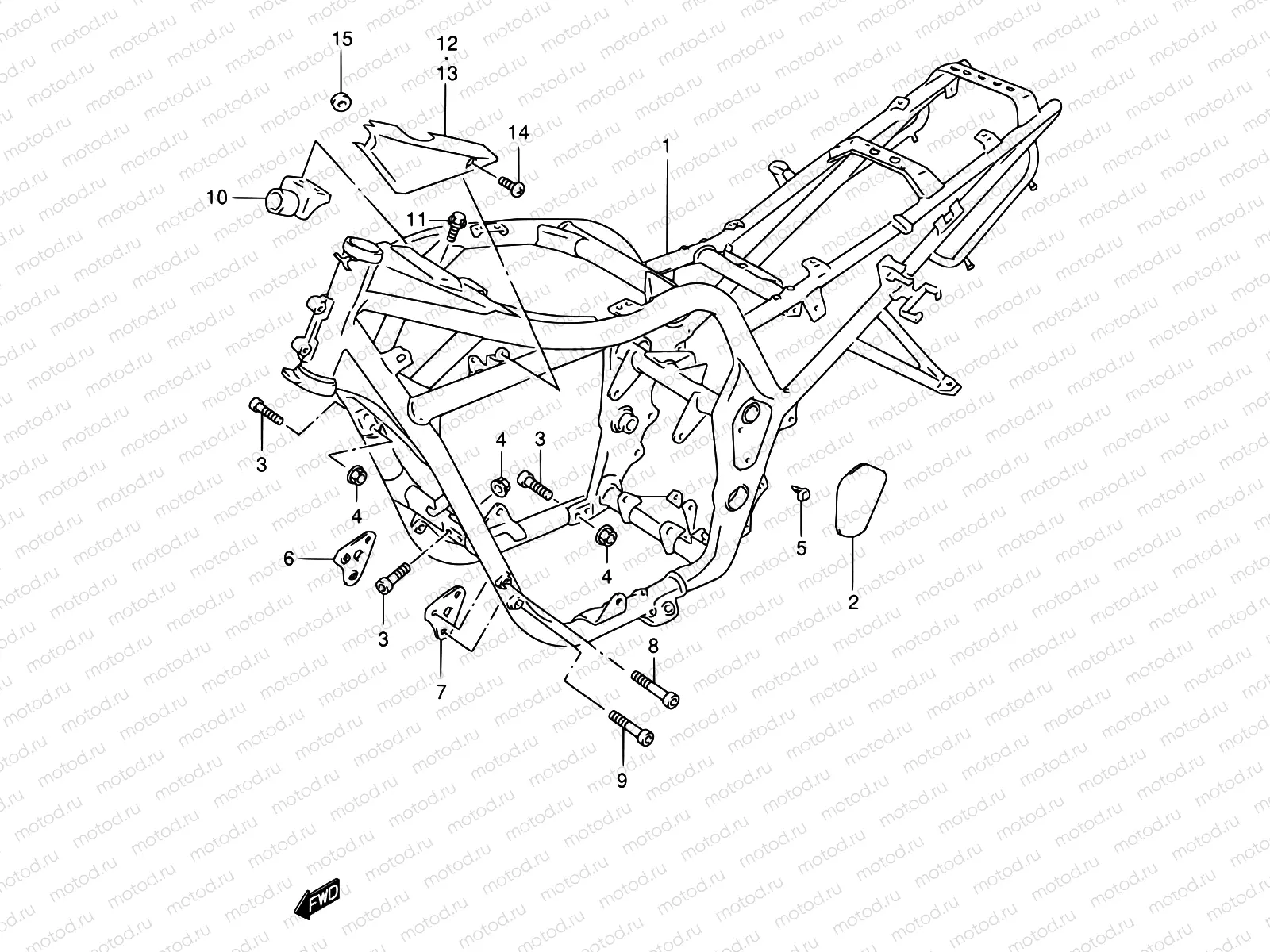 32A - FRAME (GSF600ST/SUT)