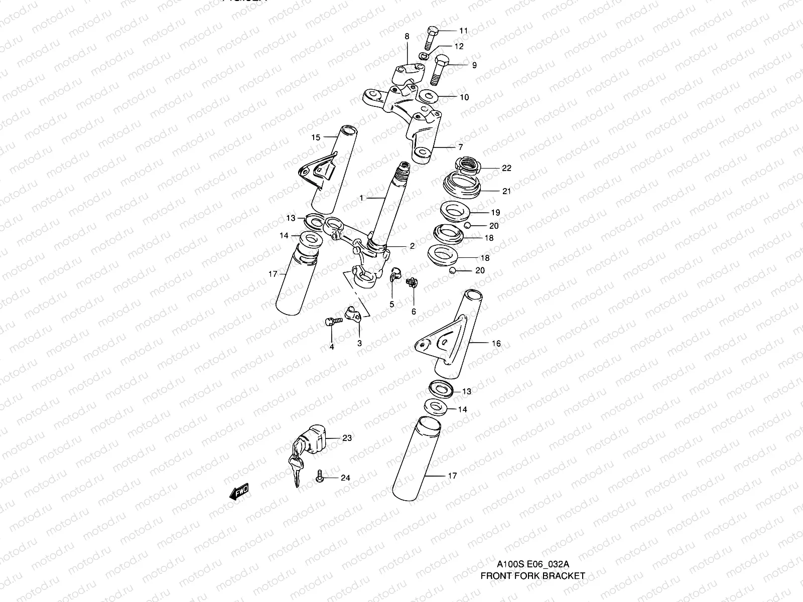32A - FRONT FORK BRACKET
