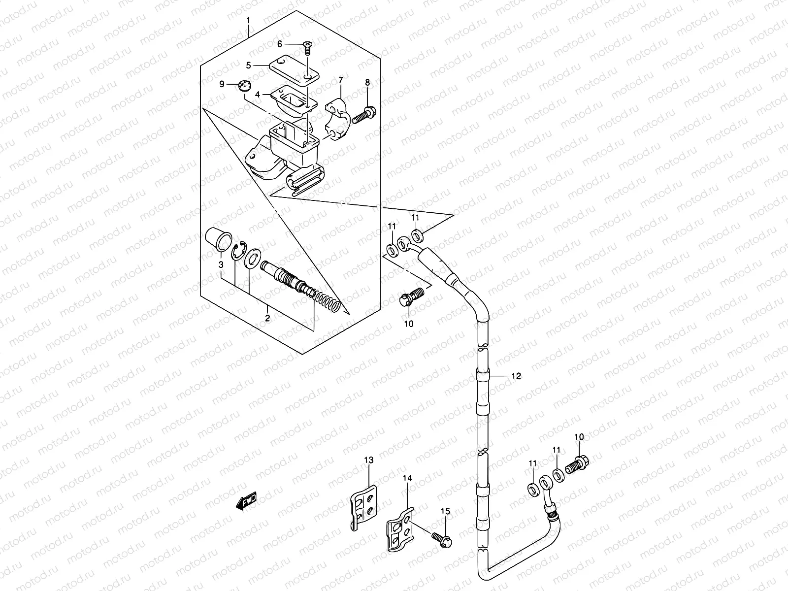 32A - FRONT MASTER CYLINDER (MODEL K4/K5/K6)