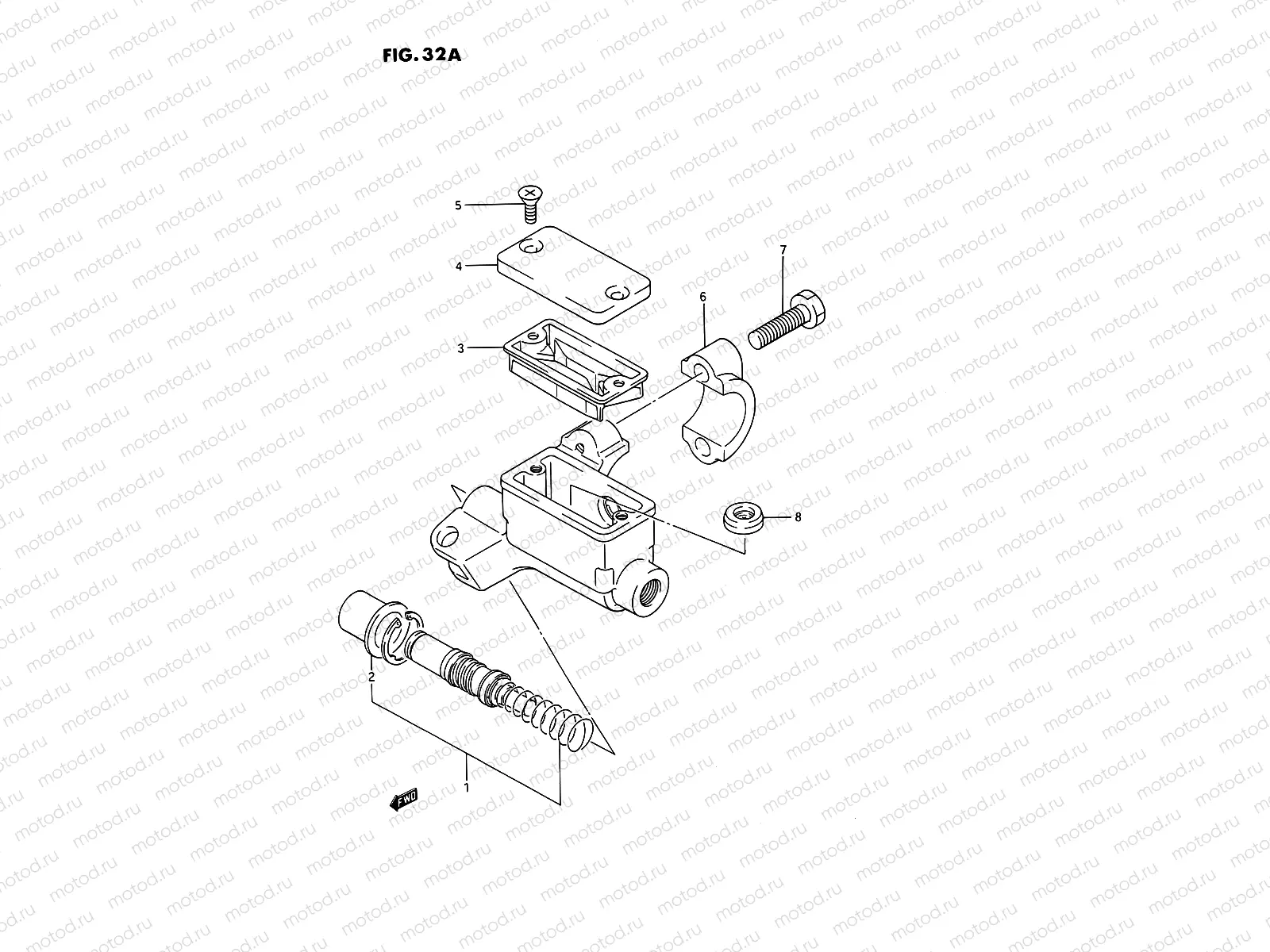32A - FRONT MASTER CYLINDER (MODEL K/L/M/N/P/R/S)