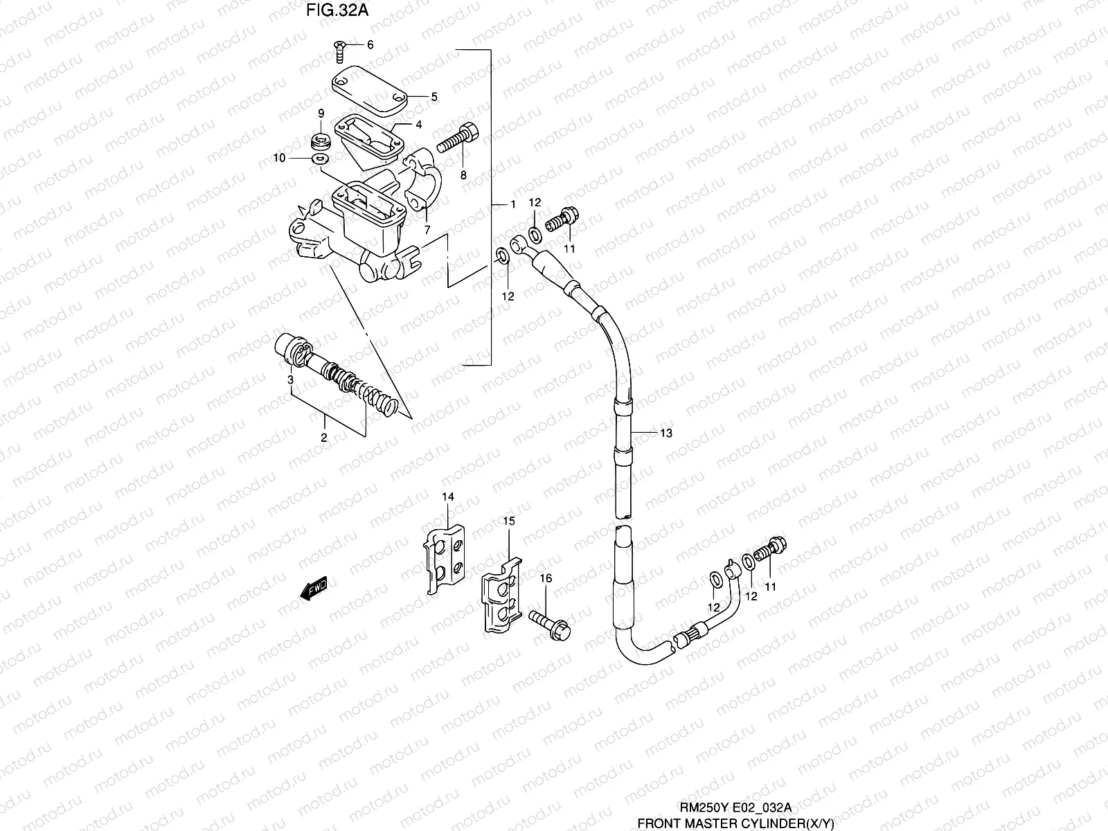 32A - FRONT MASTER CYLINDER (MODEL X/Y)