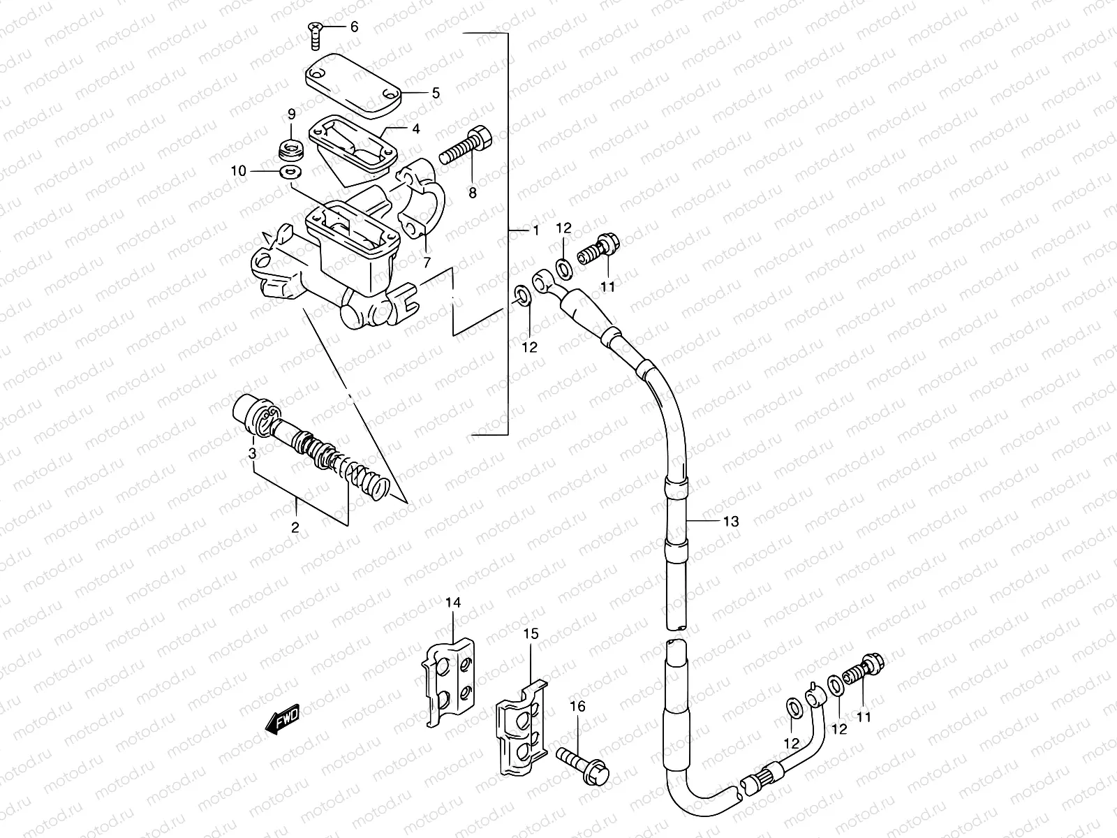 32A - FRONT MASTER CYLINDER (MODEL X/Y)