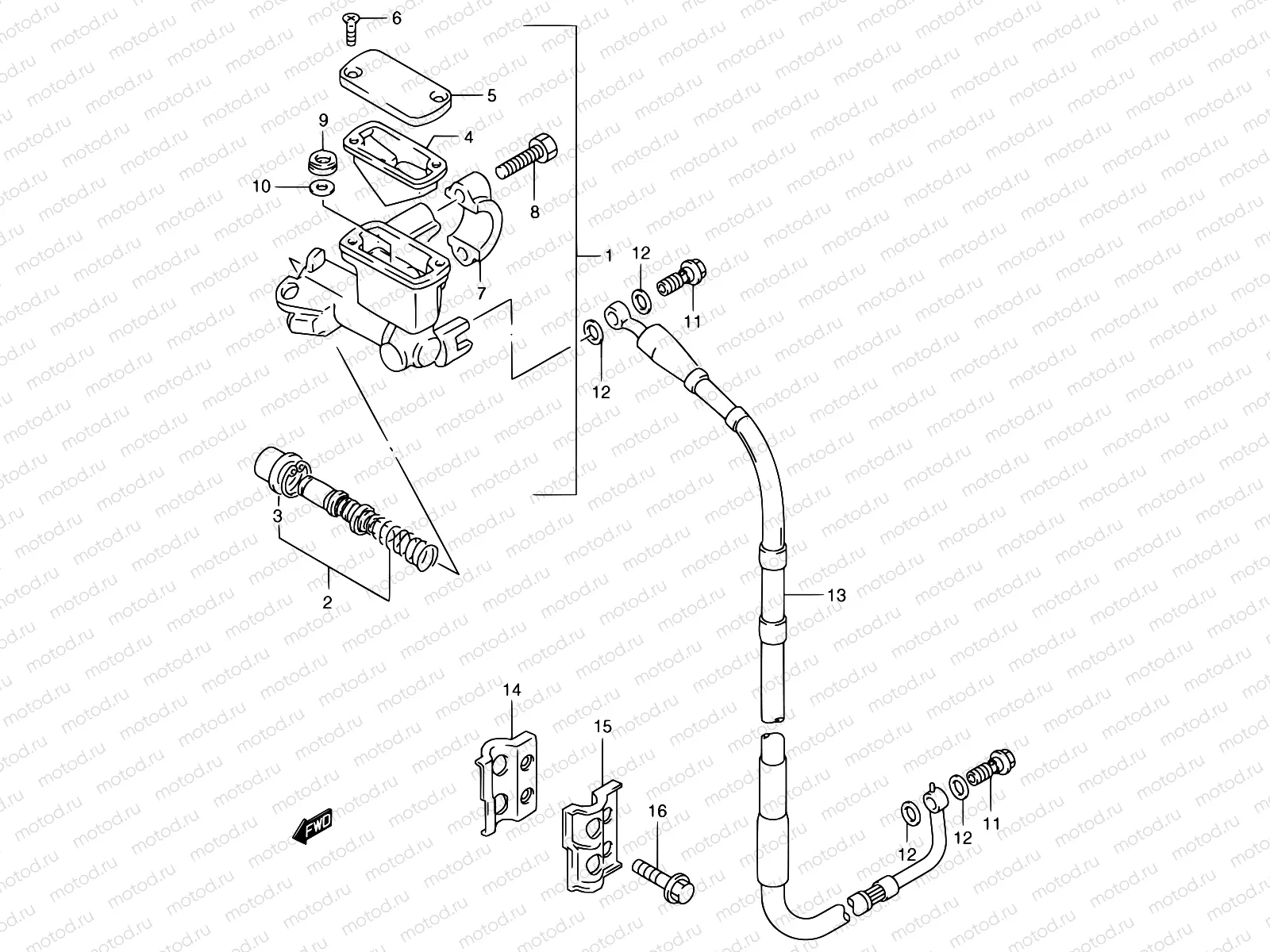32A - FRONT MASTER CYLINDER (MODEL X/Y)