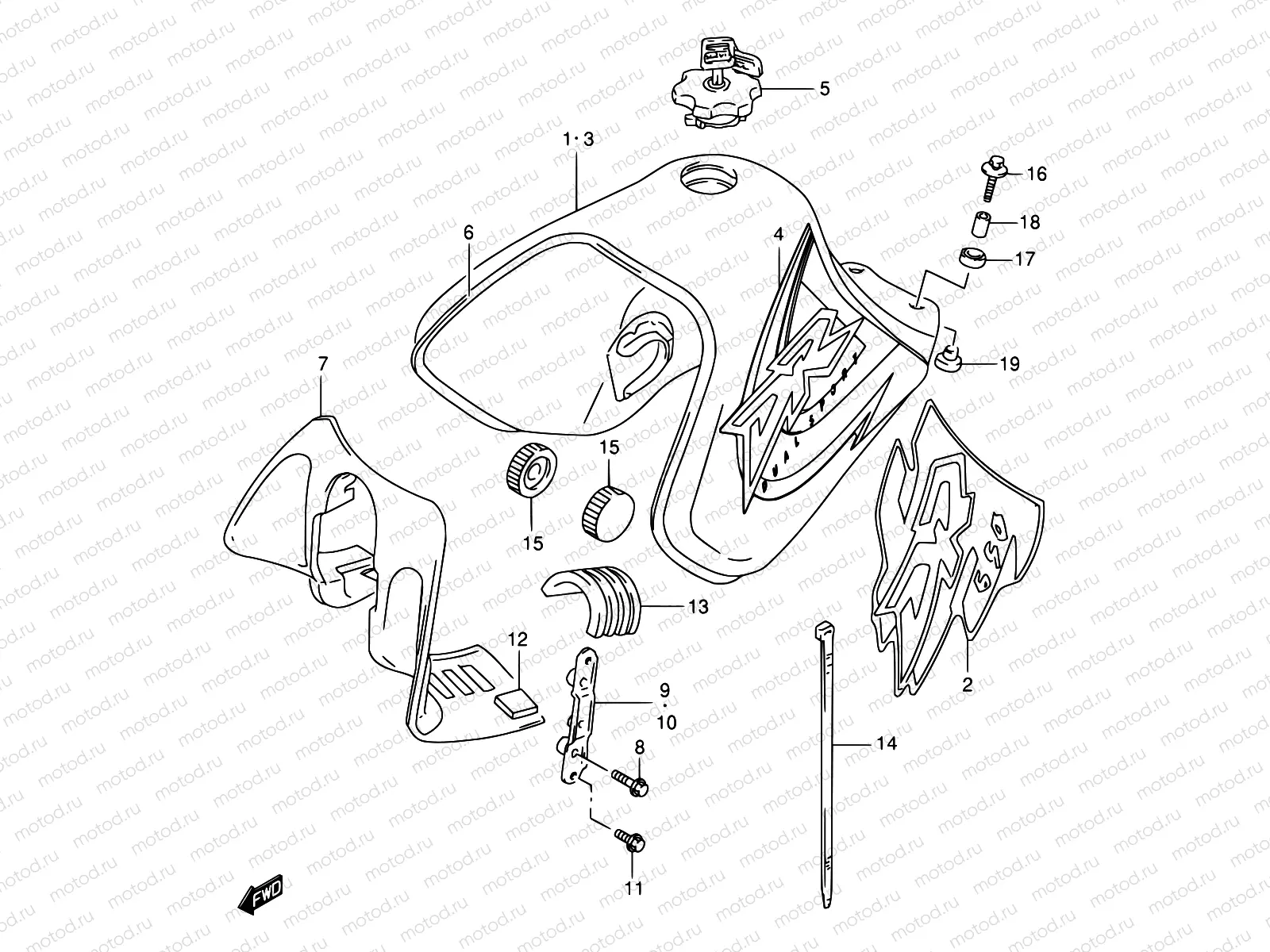 32A - FUEL TANK (MODEL W/X)