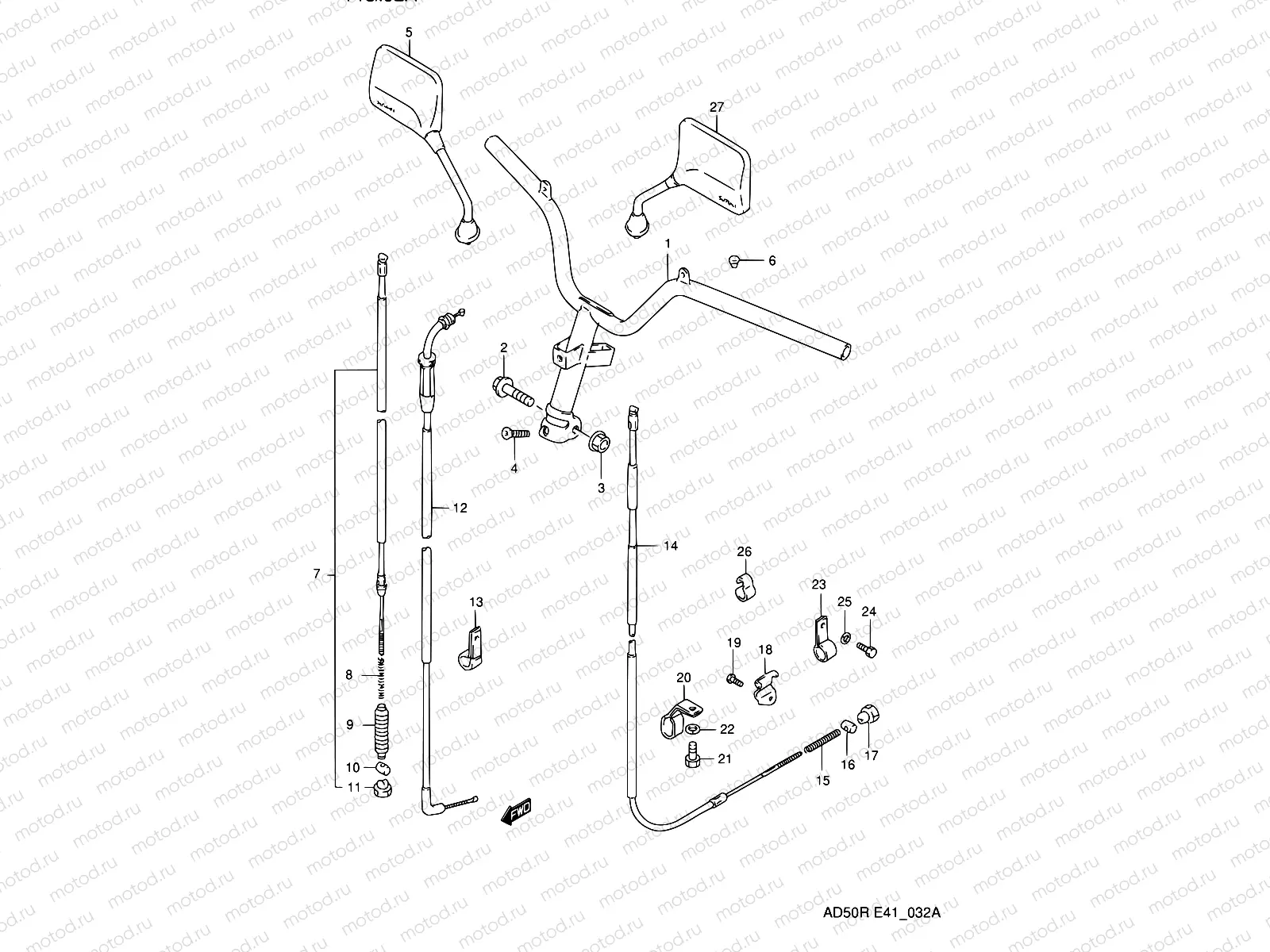 32A - HANDLE BAR (MODEL K E06)