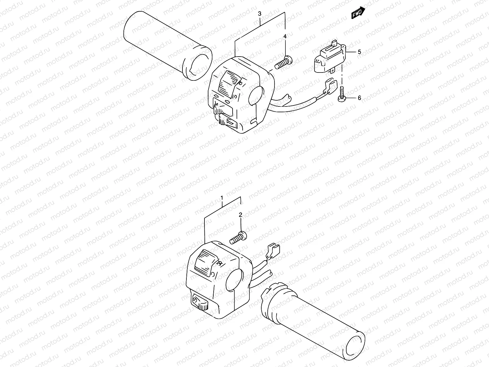 32A - HANDLE SWITCH (MODEL S/T/V)