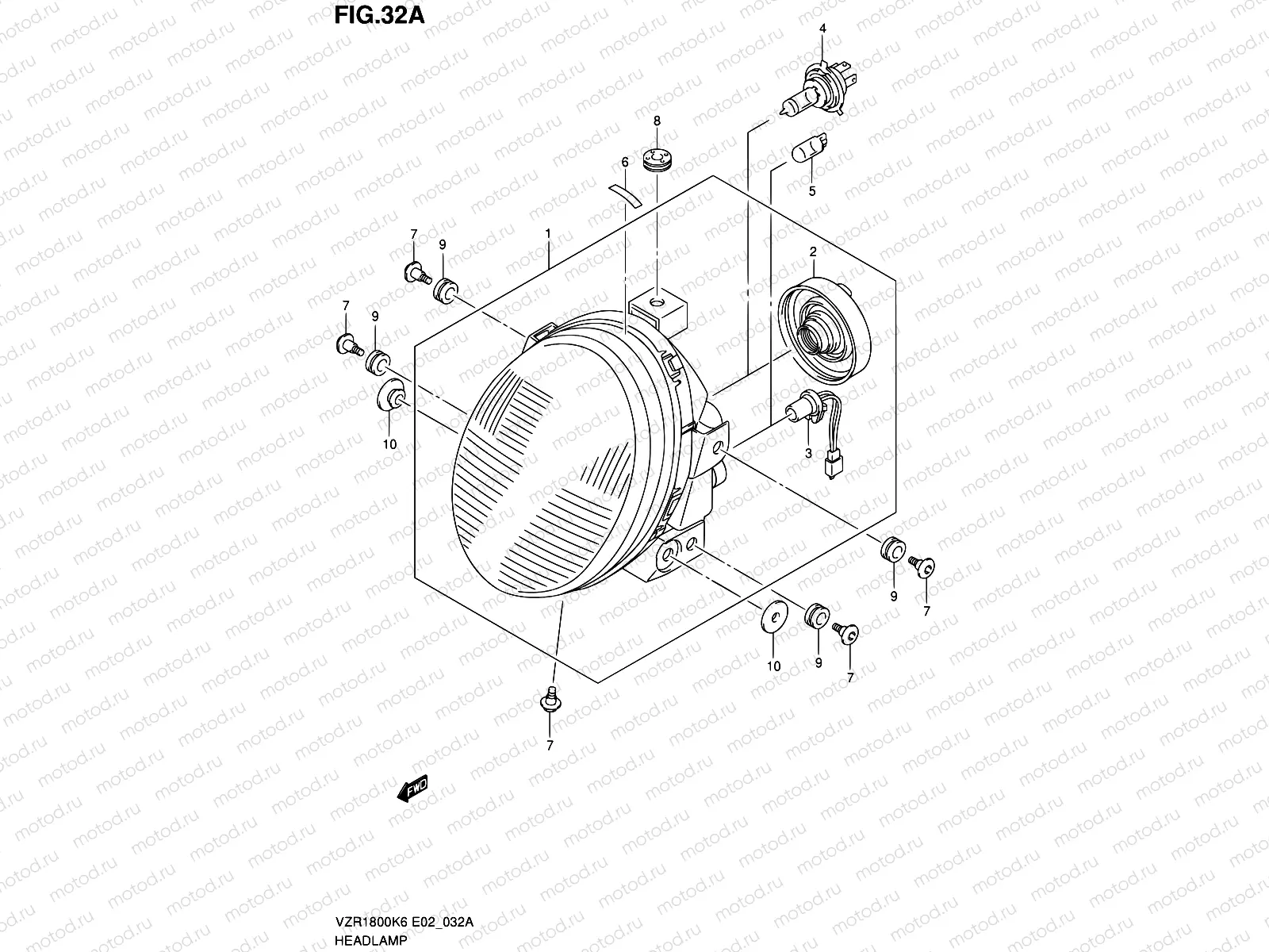 32A - HEADLAMP (VZR1800NK8/K9/U2K8/UFK9)