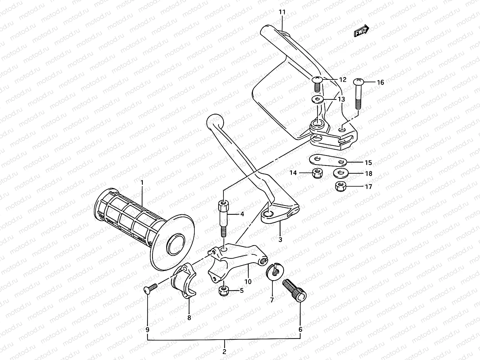 32A - LEFT KNUCKLE COVER (MODEL N/P/R)