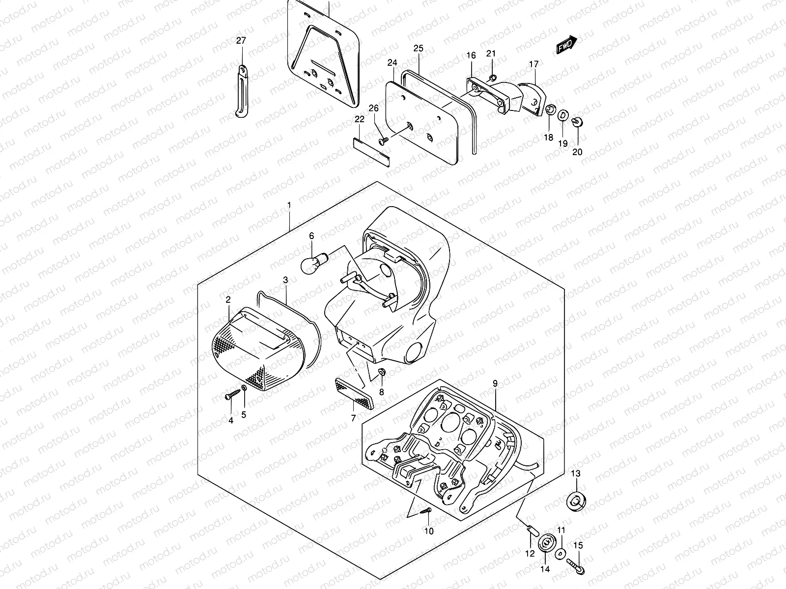 32A - REAR COMBINATION LAMP (MODEL K4/K5)