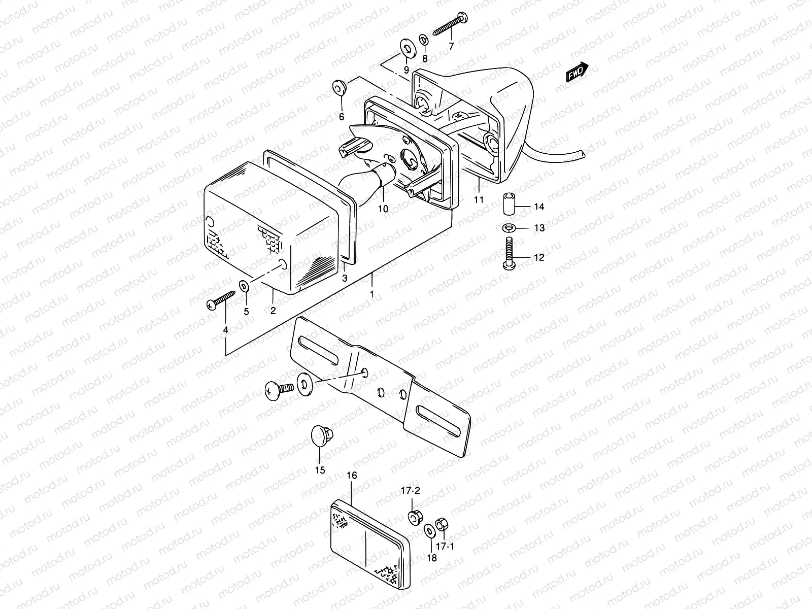 32A - REAR COMBINATION LAMP (MODEL N/R P09)