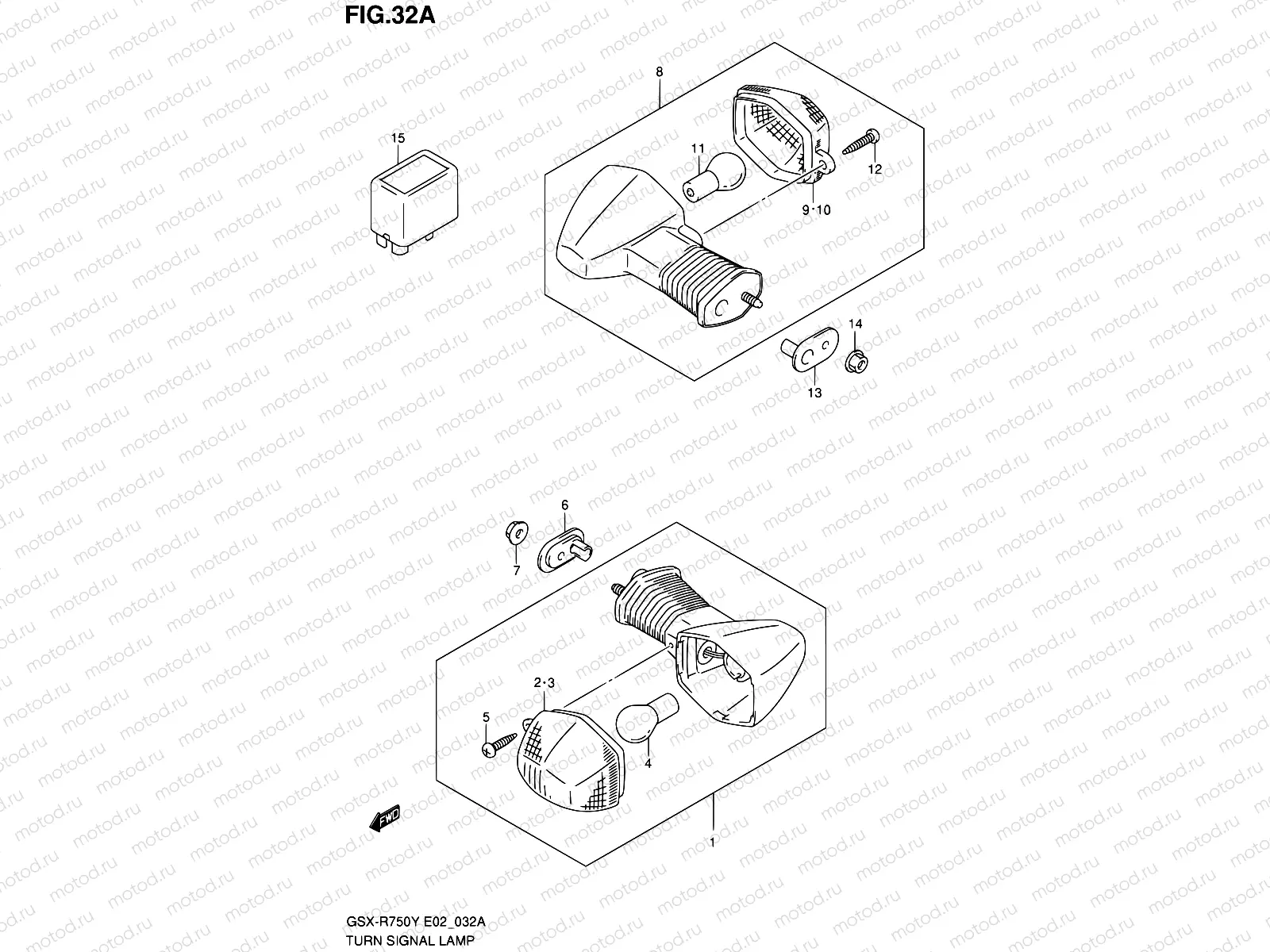 32A - TURN SIGNAL LAMP (MODEL K2/K3)