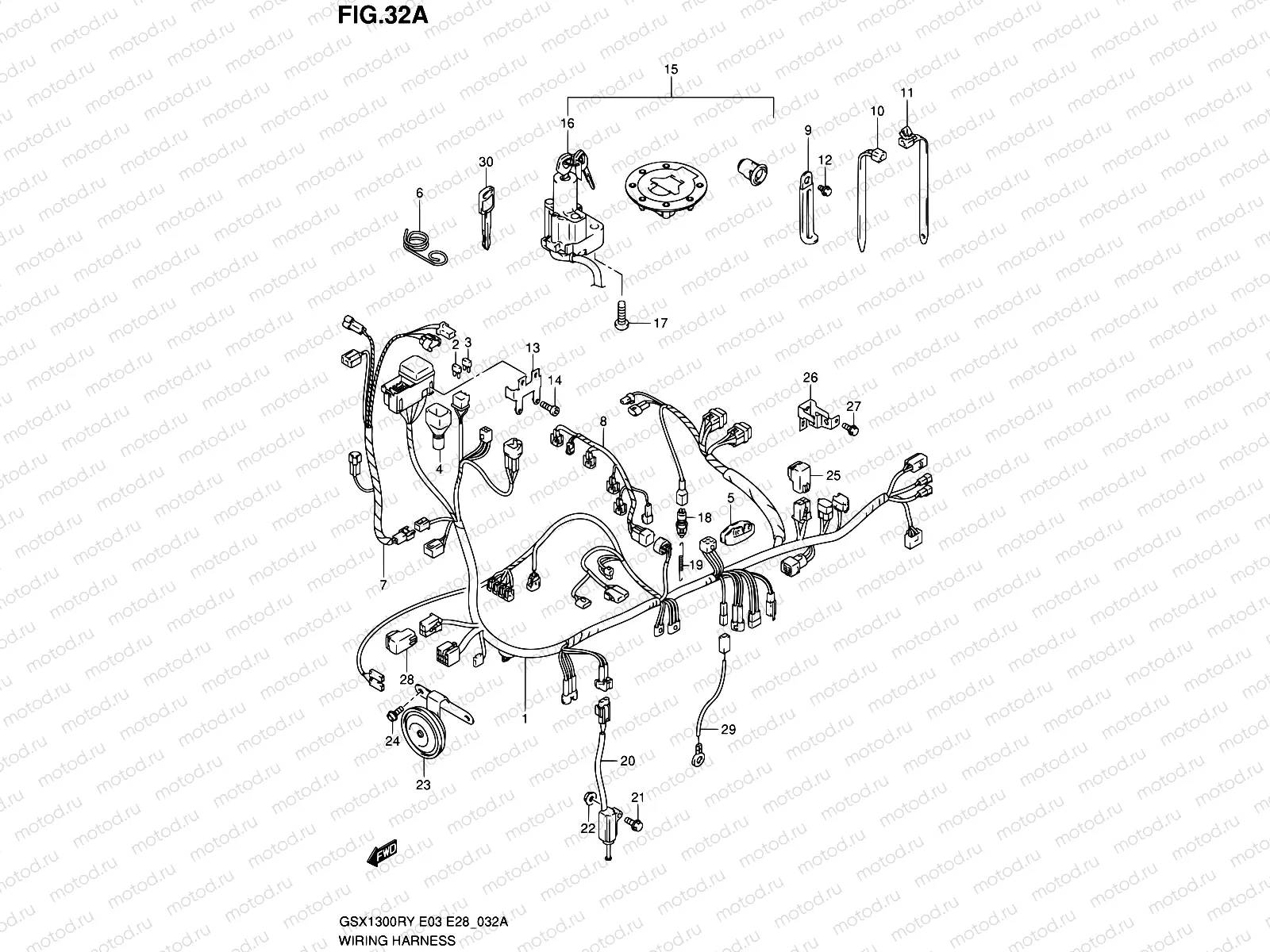 32A - WIRING HARNESS (MODEL K3)