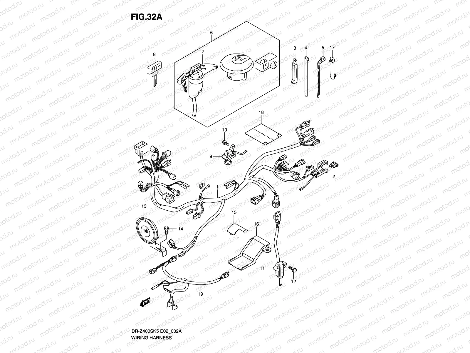 32A - WIRING HARNESS (MODEL K6/K7/K8/K9)
