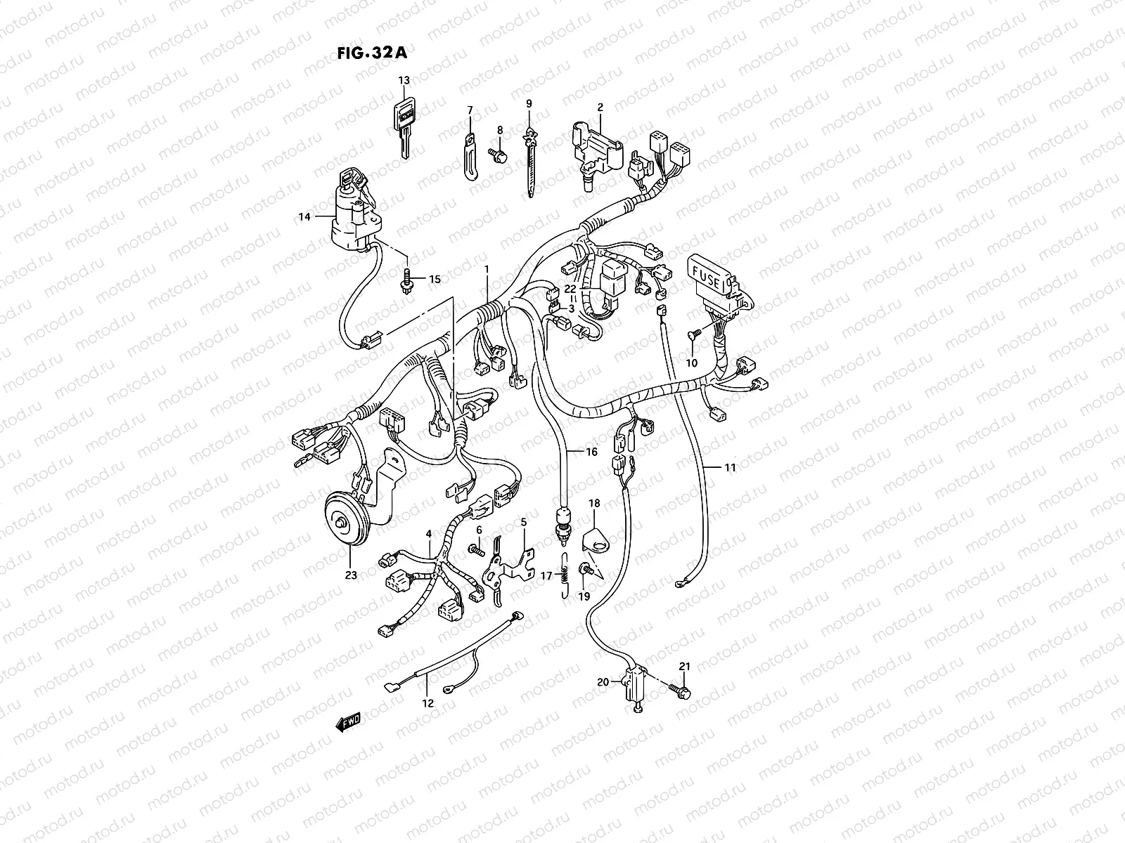 32A - WIRING HARNESS (MODEL R/S)