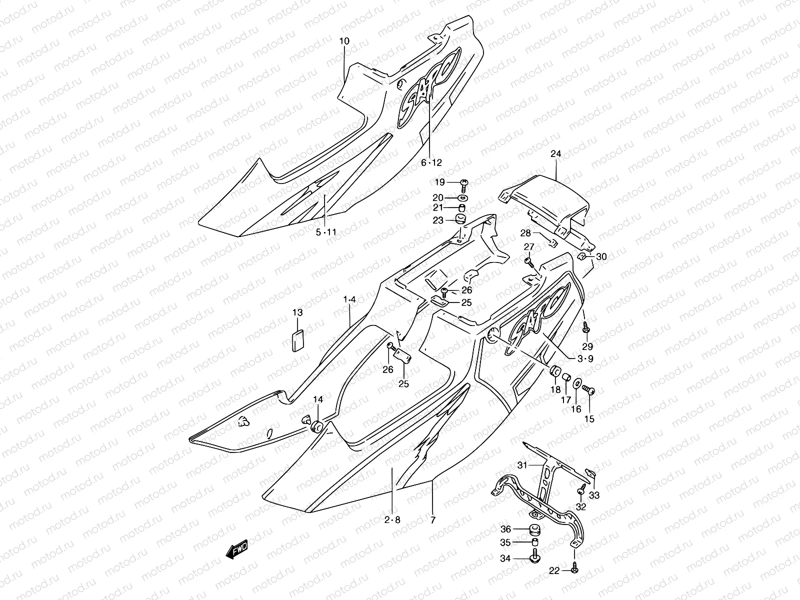 32B - FRAME COVER (MODEL P)