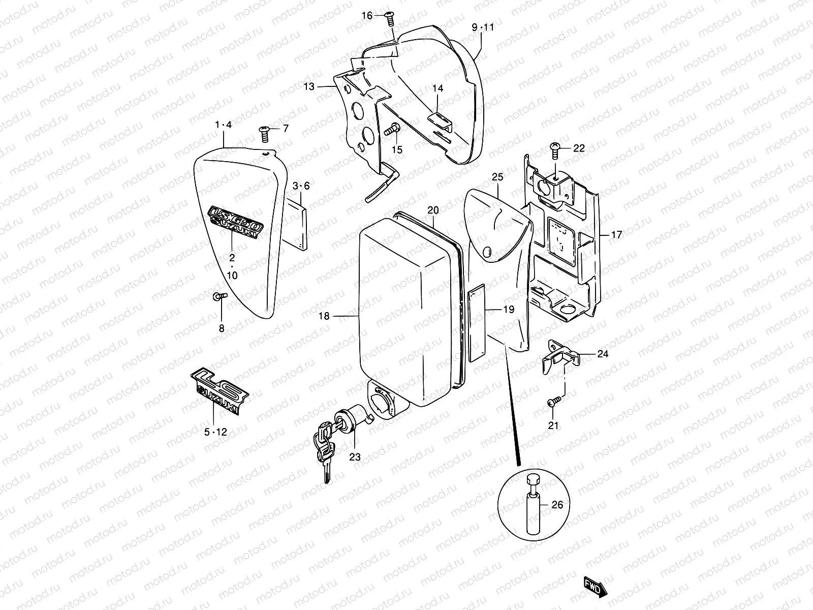 32B - FRAME COVER (MODEL Y/K1)