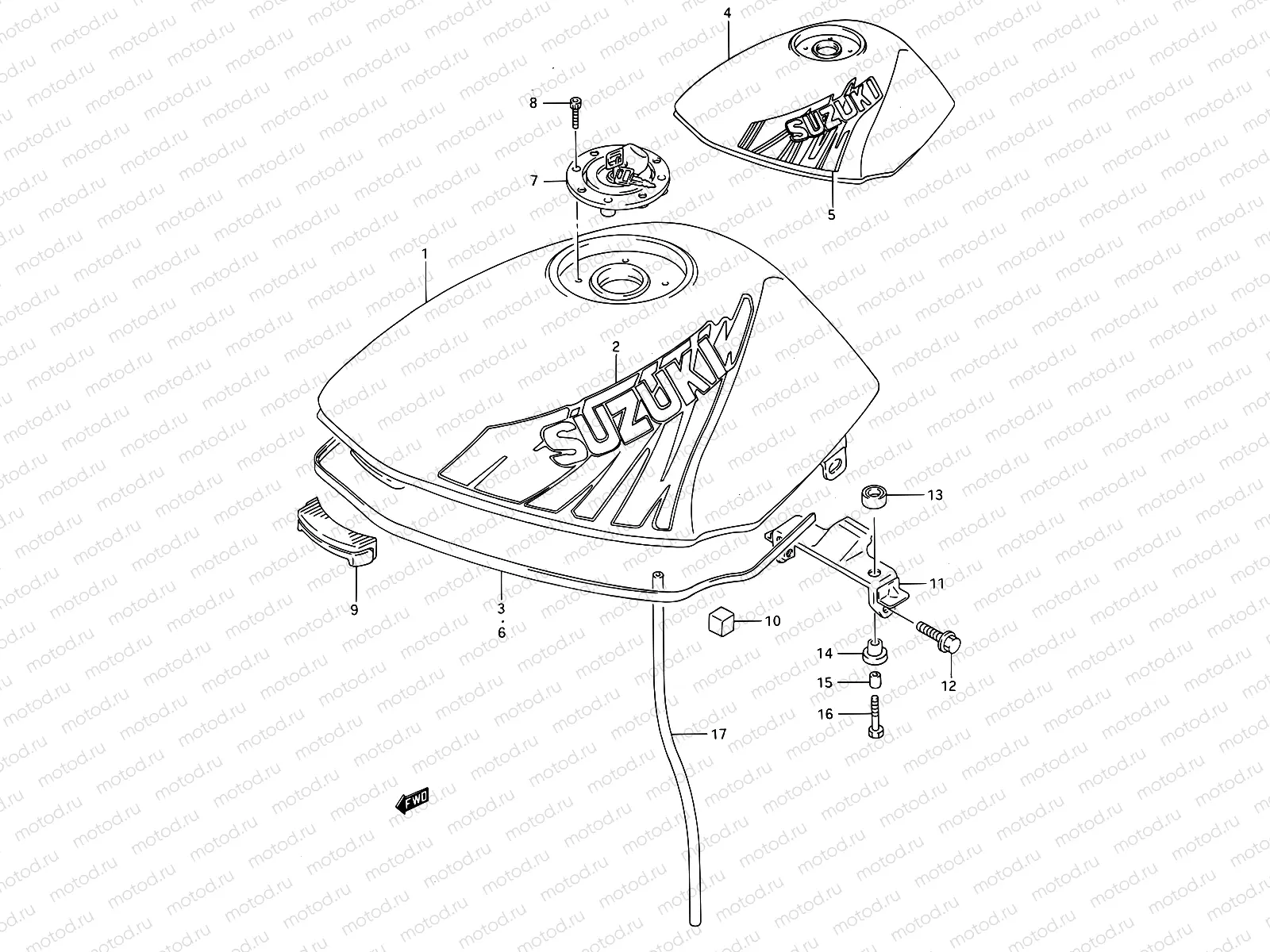 32B - FUEL TANK (MODEL N/P)