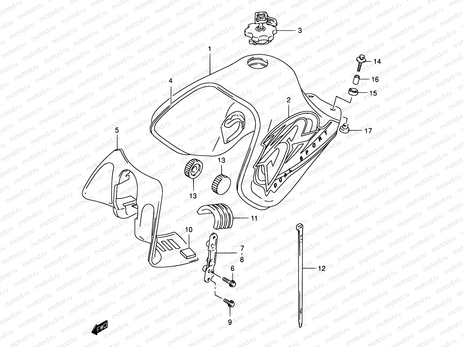 32B - FUEL TANK (MODEL Y)