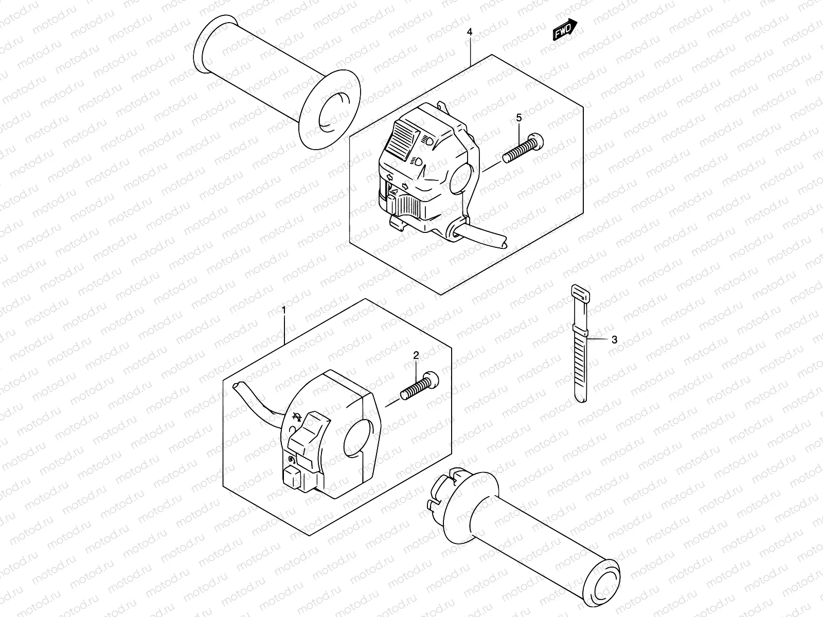 32B - HANDLE SWITCH (DR-Z400EY/EK1/EK2/EK3/EK4 E24)