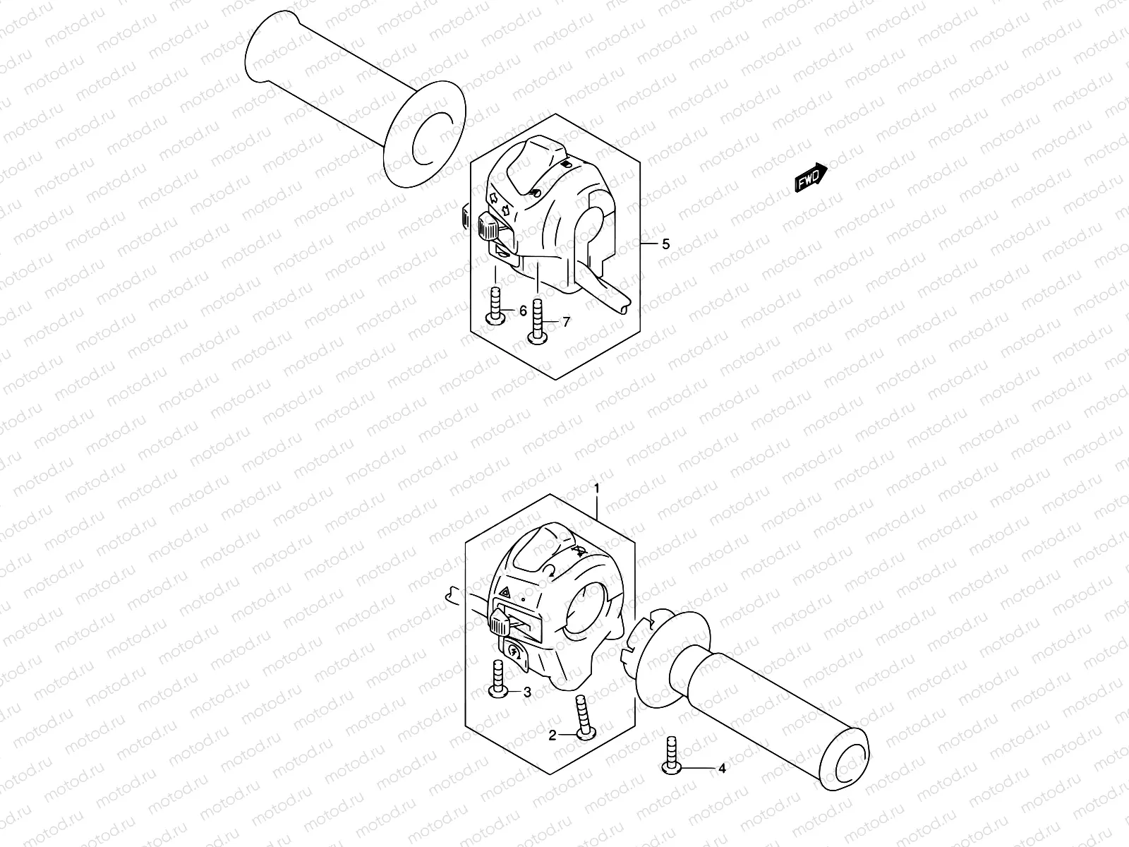 32B - HANDLE SWITCH (MODEL K3/K4/K5/K6 E38)