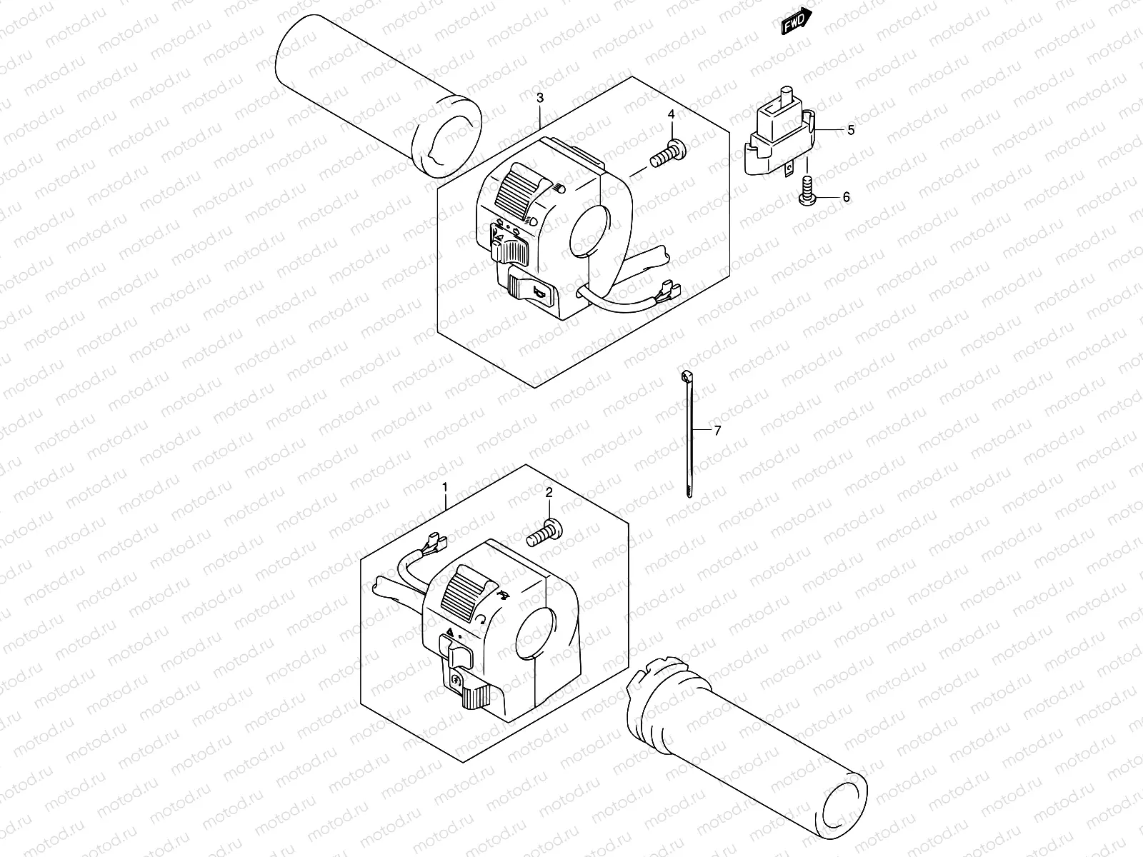 32B - HANDLE SWITCH (MODEL K5)