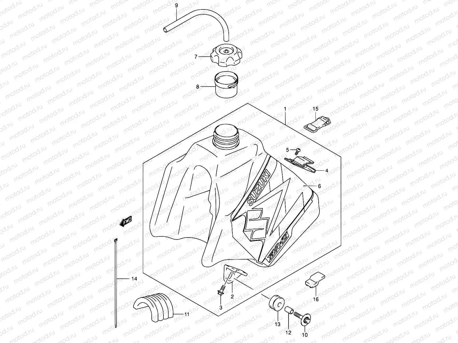 32C - FUEL TANK (MODEL K4)