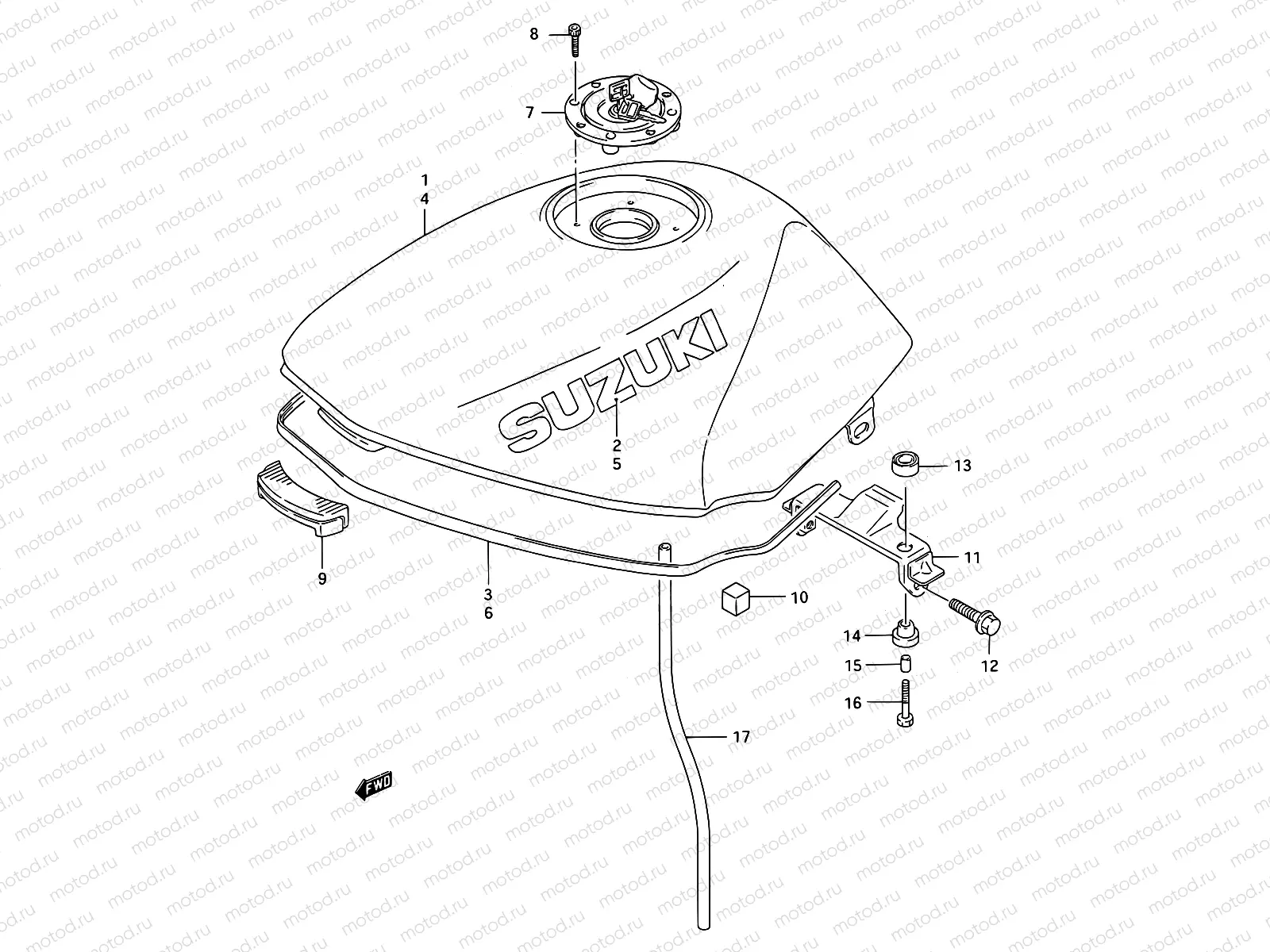 32C - FUEL TANK (MODEL R/S/T)