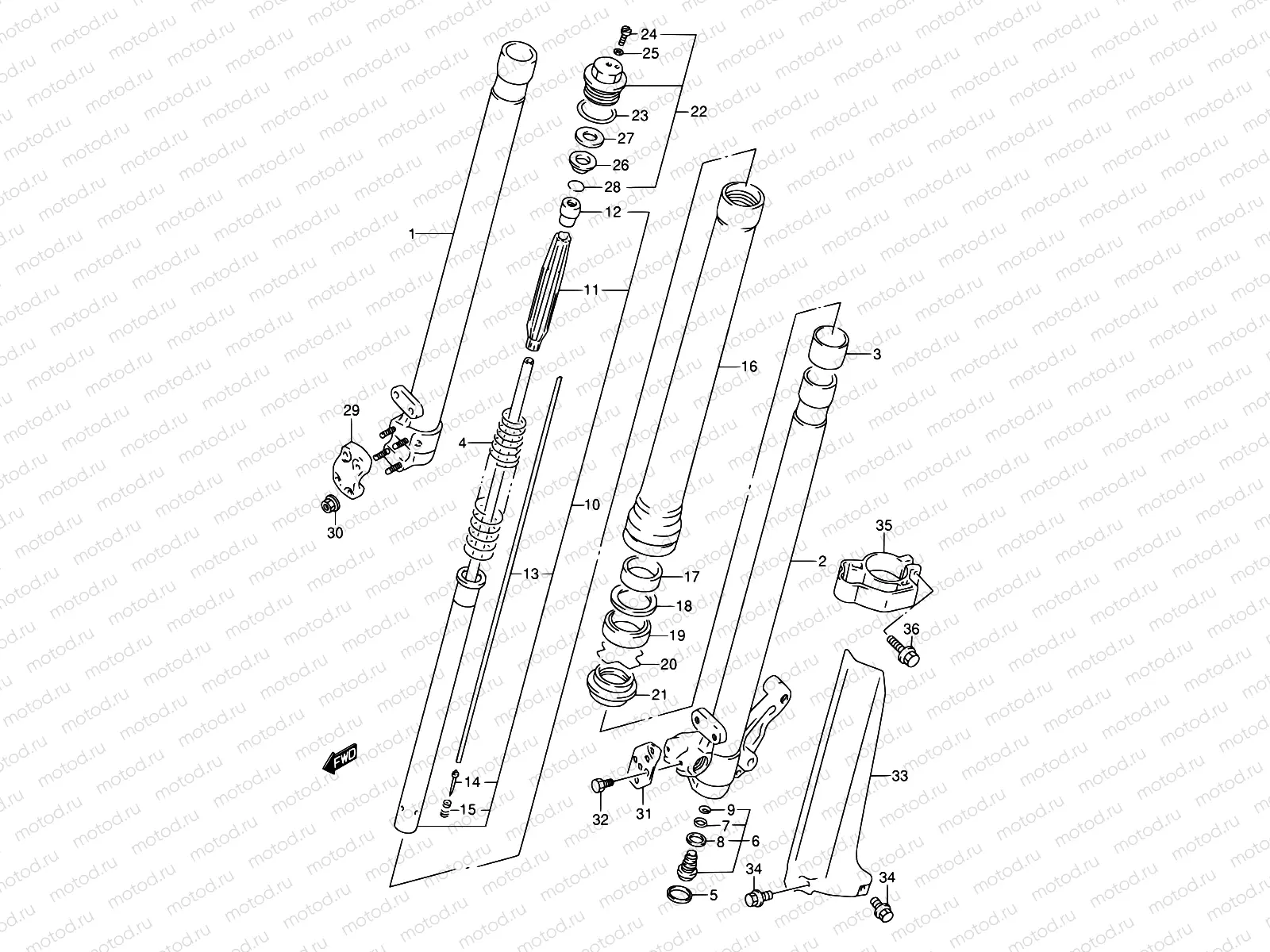 32D - FRONT DAMPER (MODEL S)