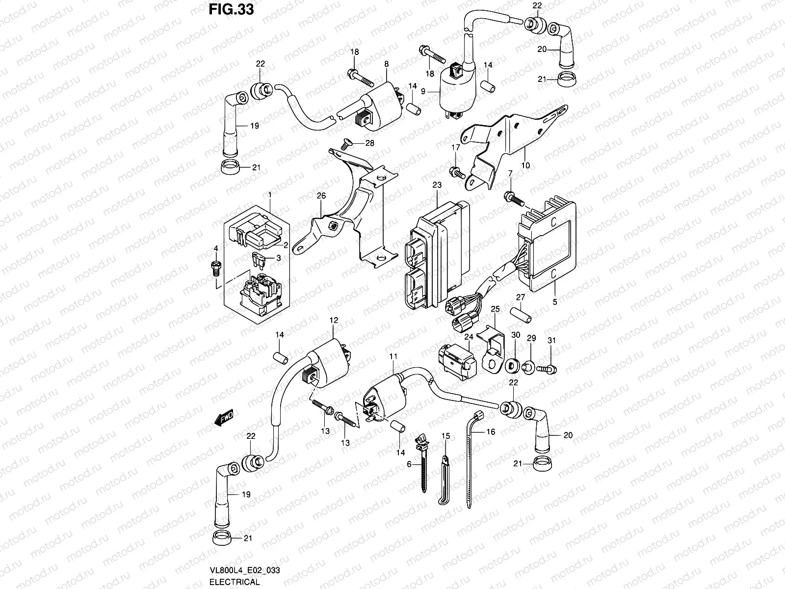 33 - ELECTRICAL (VL800L4 E02)
