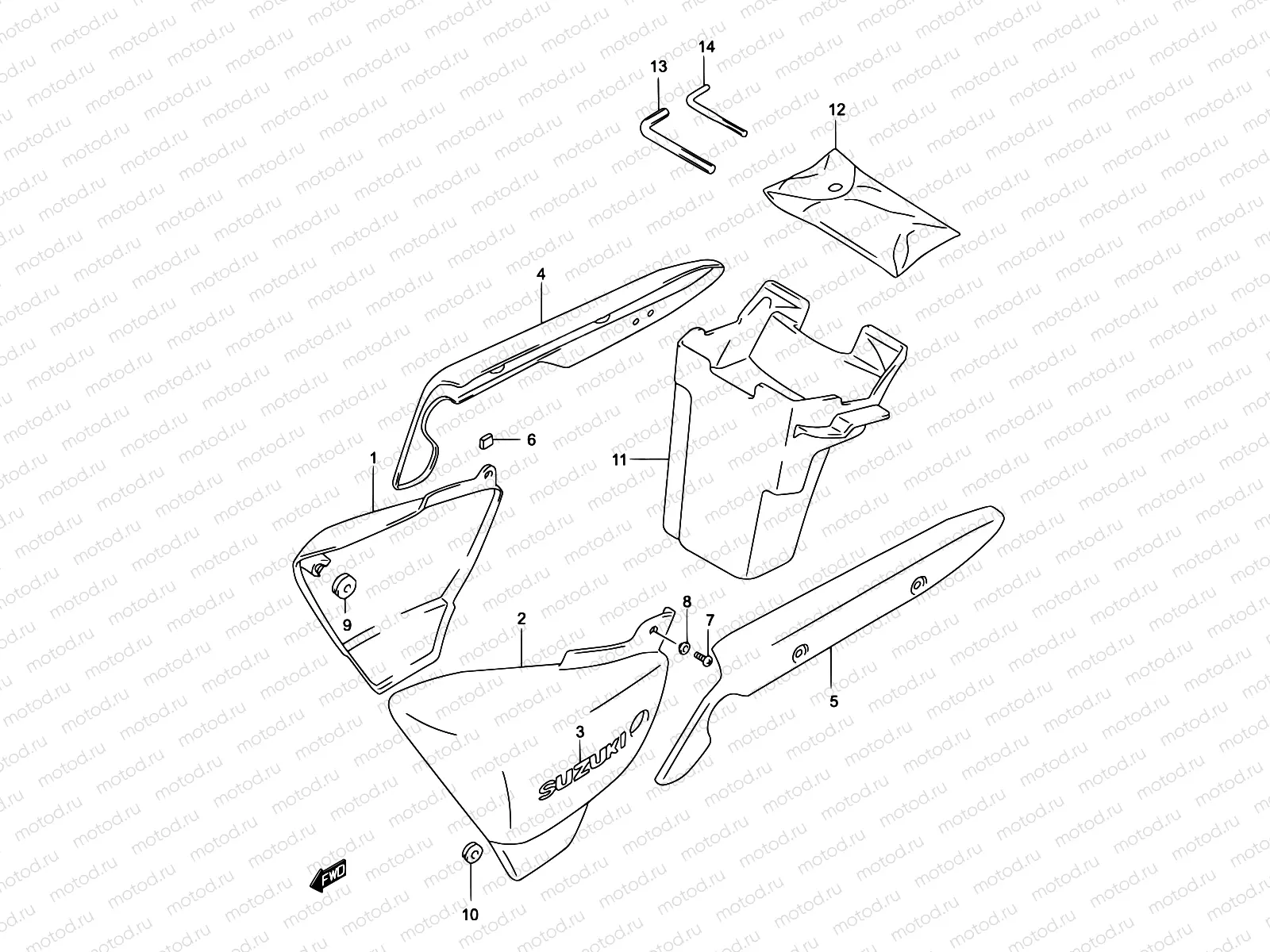 33 - FRAME COVER (MODEL K2)
