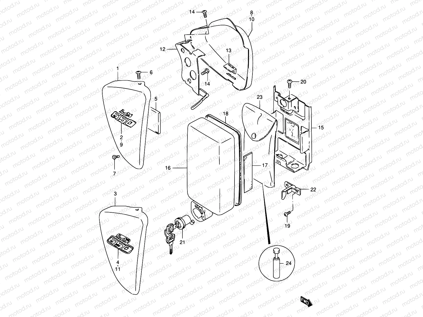 33 - FRAME COVER (MODEL T/V)