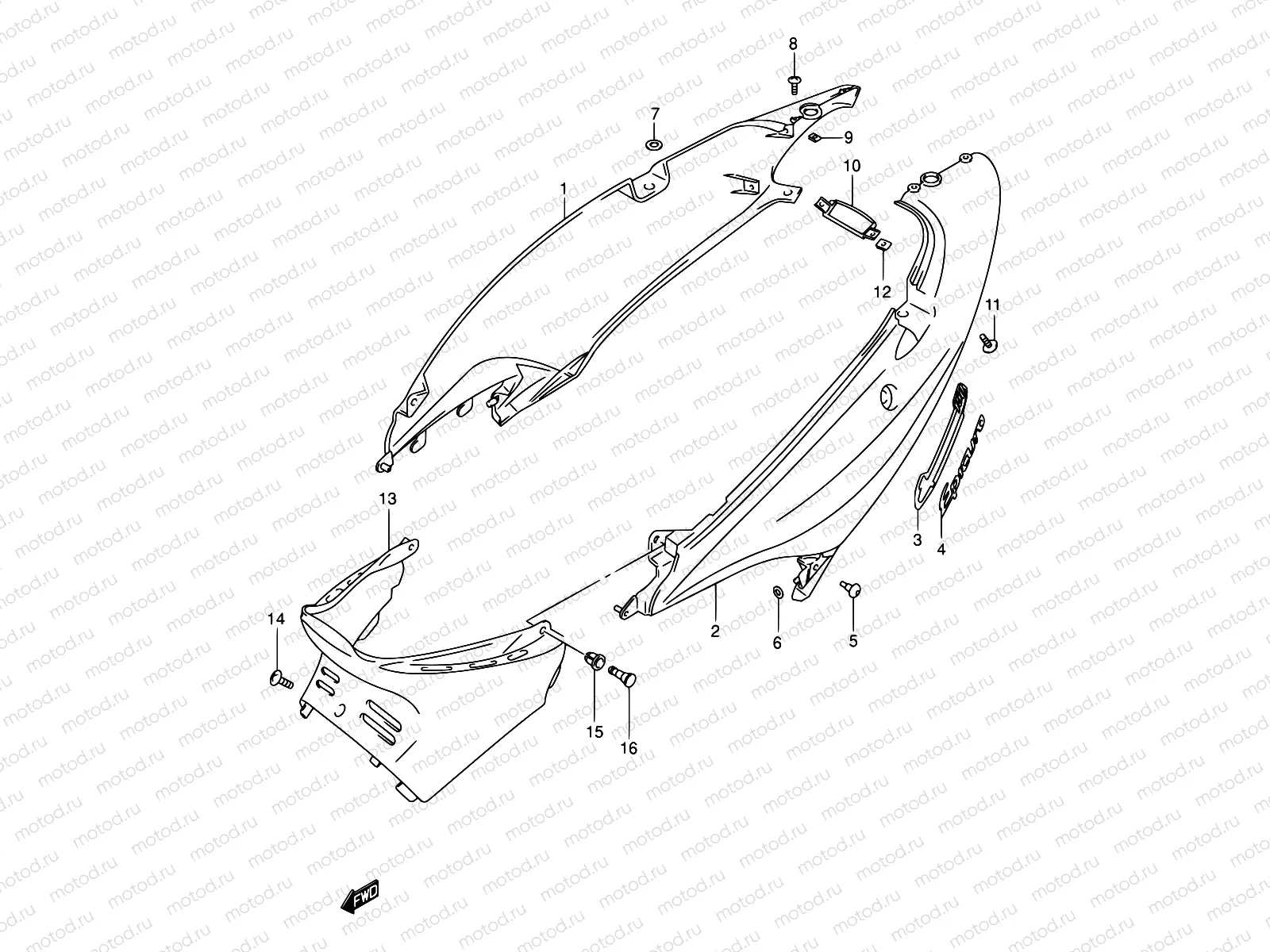 33 - FRAME COVER (MODEL X)