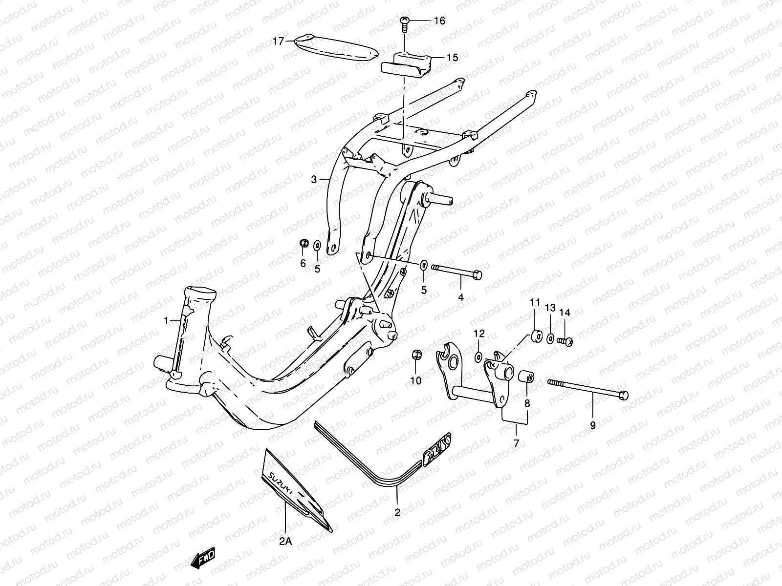 33 - FRAME (MODEL K/L/P)