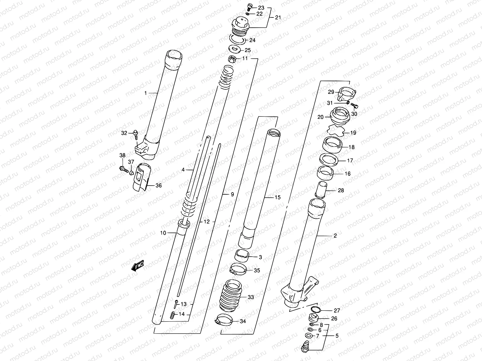 33 - FRONT DAMPER
