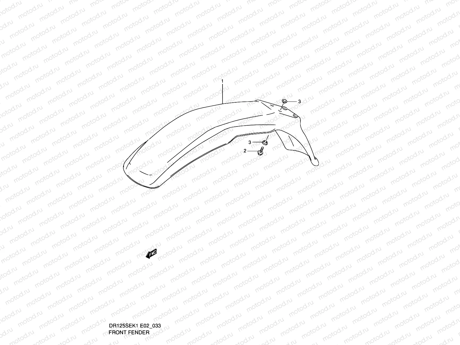 33 - FRONT FENDER