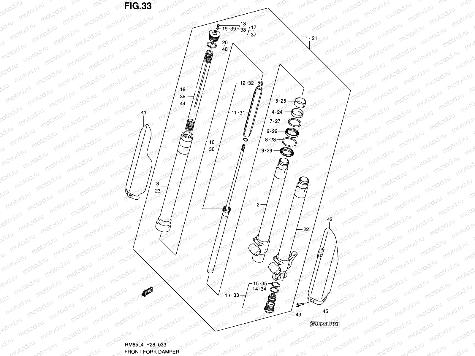33 - FRONT FORK DAMPER