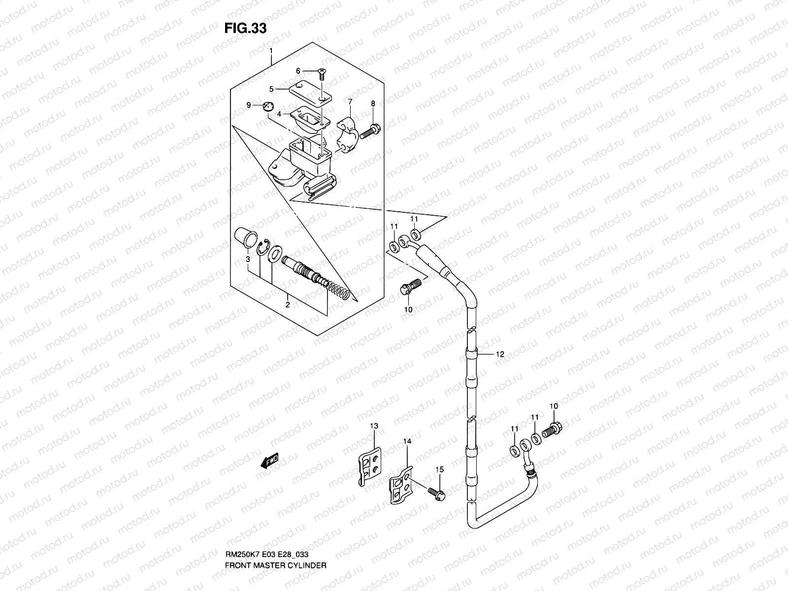 33 - FRONT MASTER CYLINDER