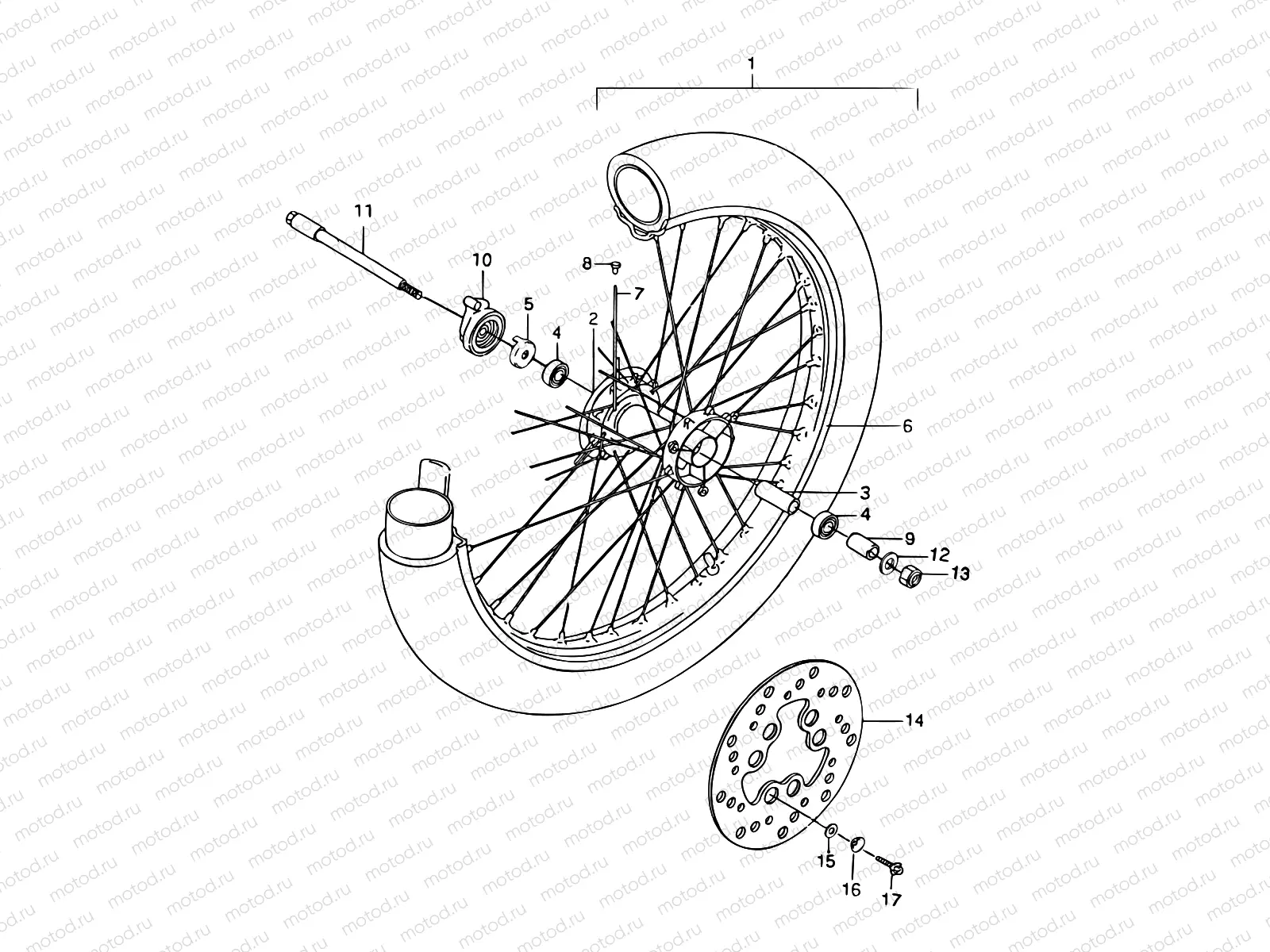 33 - FRONT WHEEL
