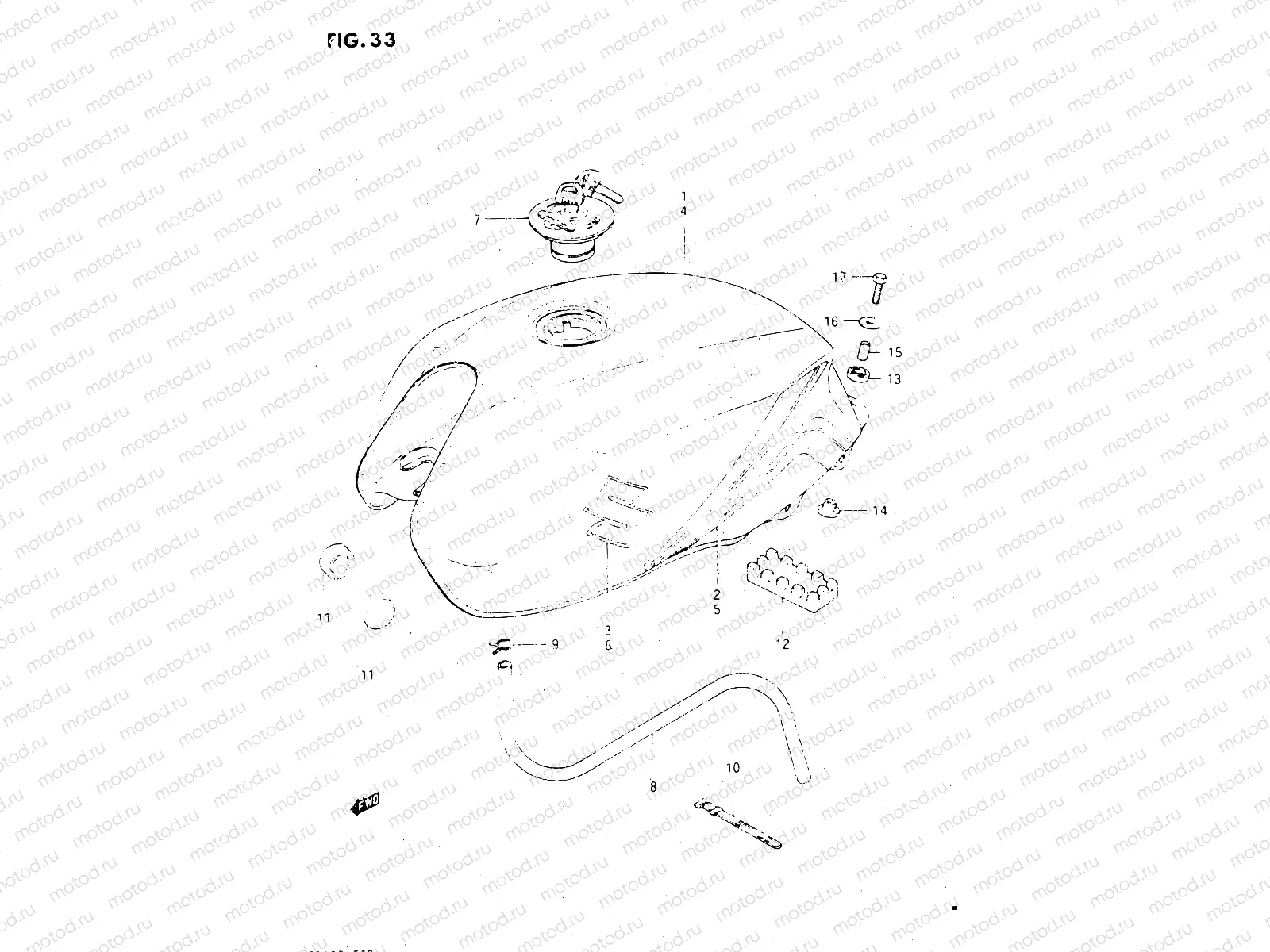 33 - FUEL TANK (GSX500EE)