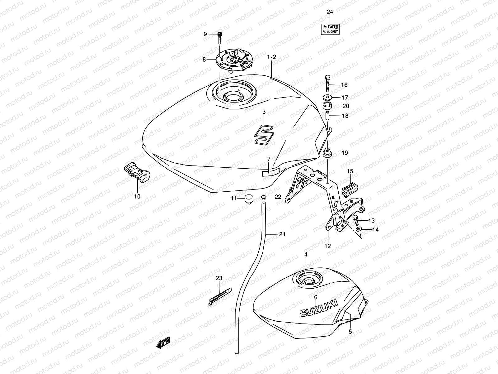 33 - FUEL TANK (MODEL J/K/L)