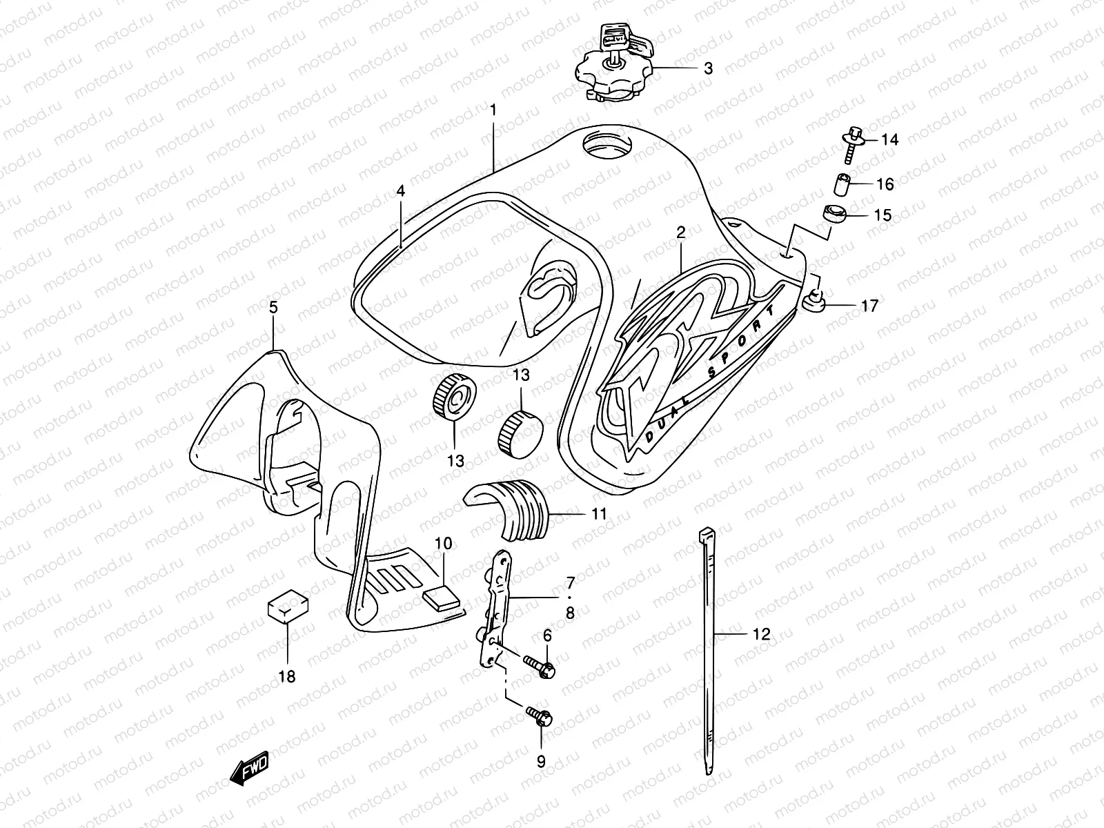 33 - FUEL TANK (MODEL K1)
