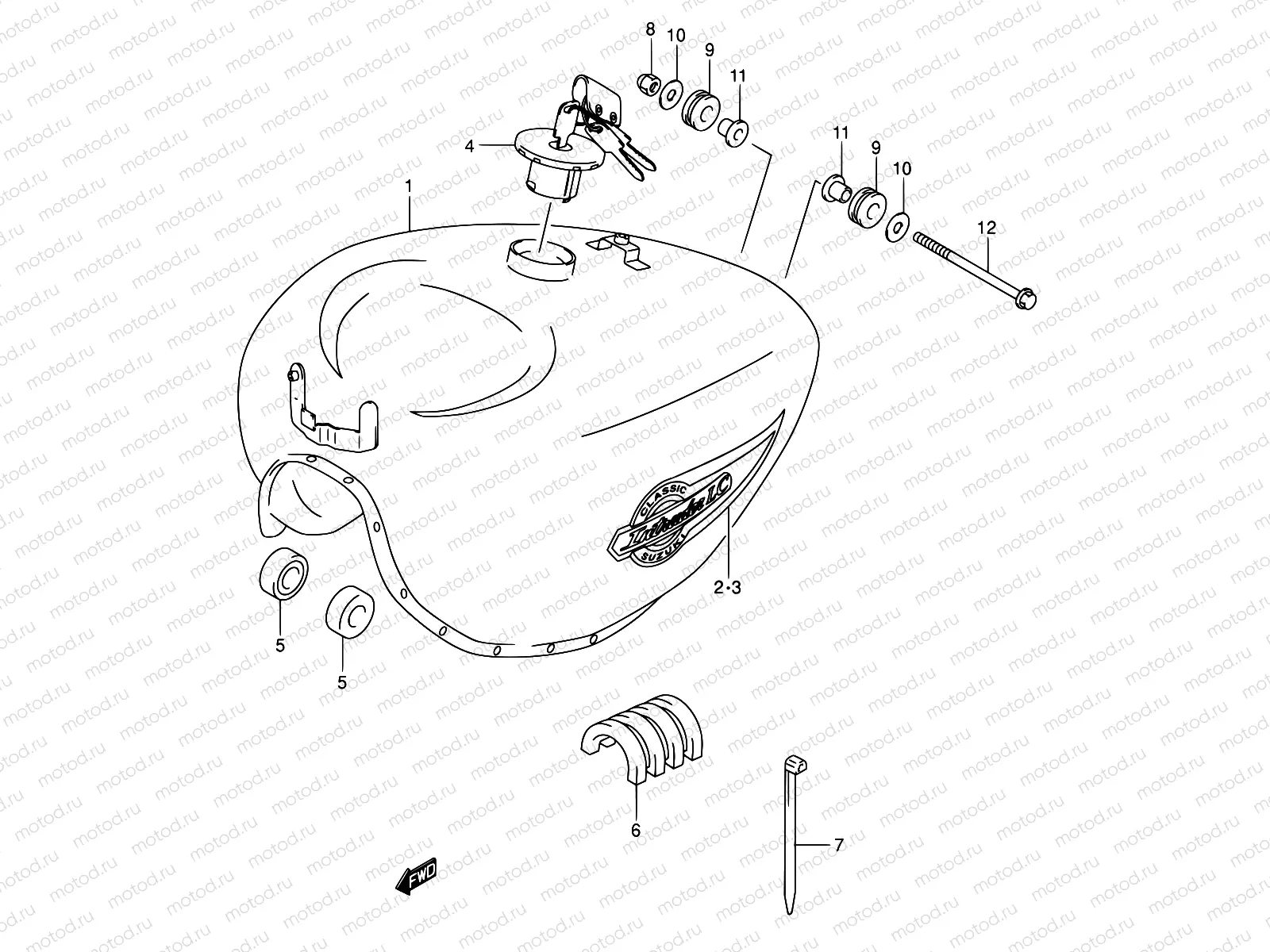 33 - FUEL TANK (MODEL K5)