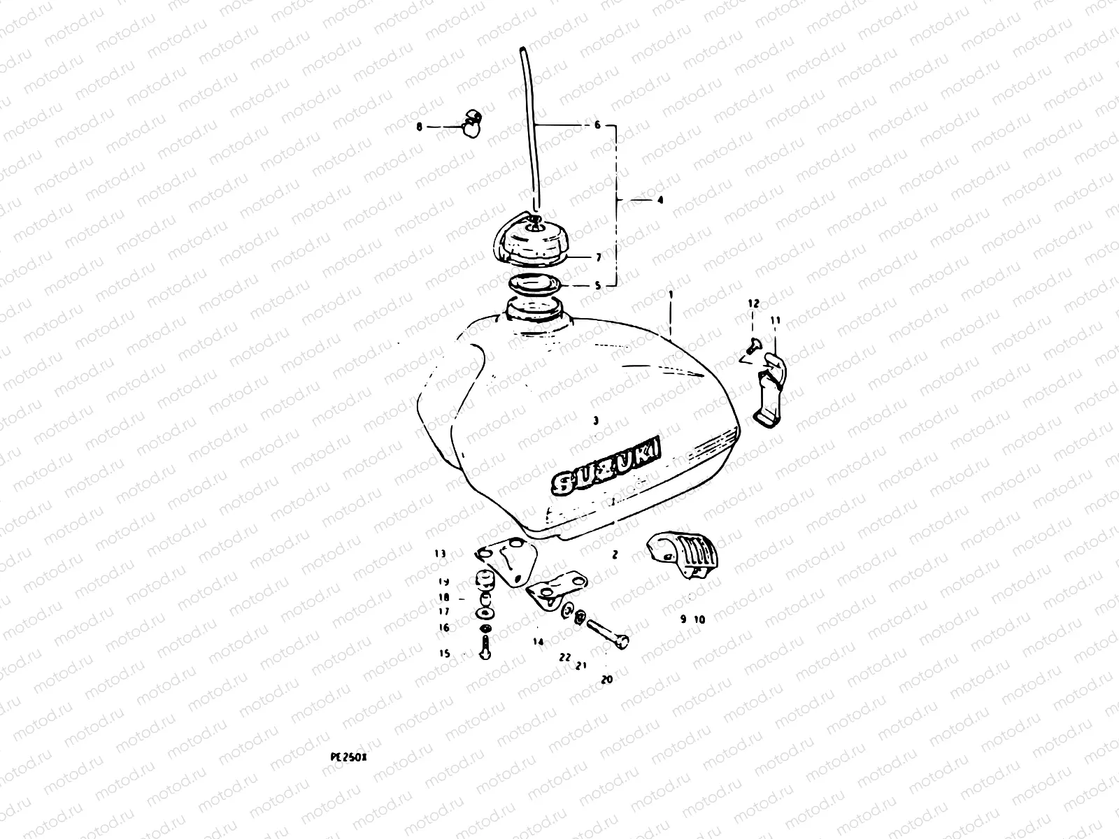33 - FUEL TANK (PE250T)