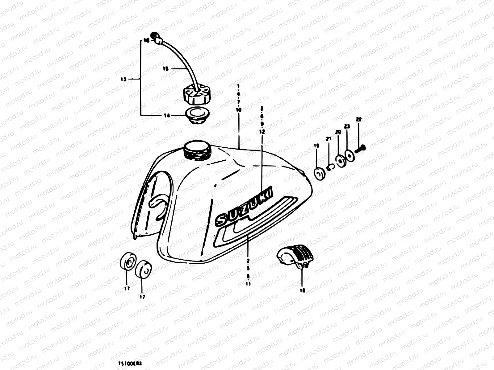 33 - FUEL TANK (TS100ERT E24)