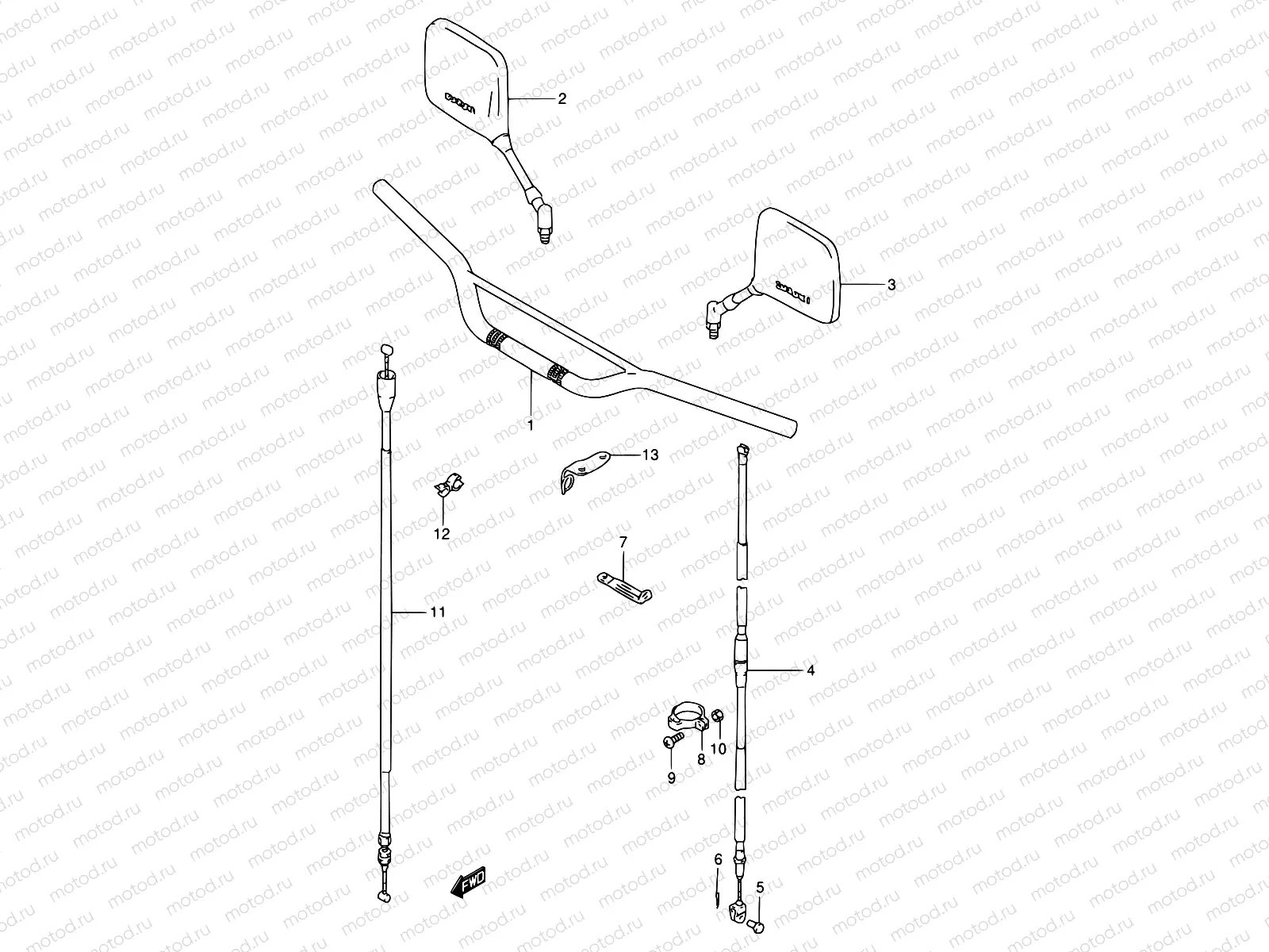33 - HANDLE BAR (MODEL K1/MODEL K2 P09)