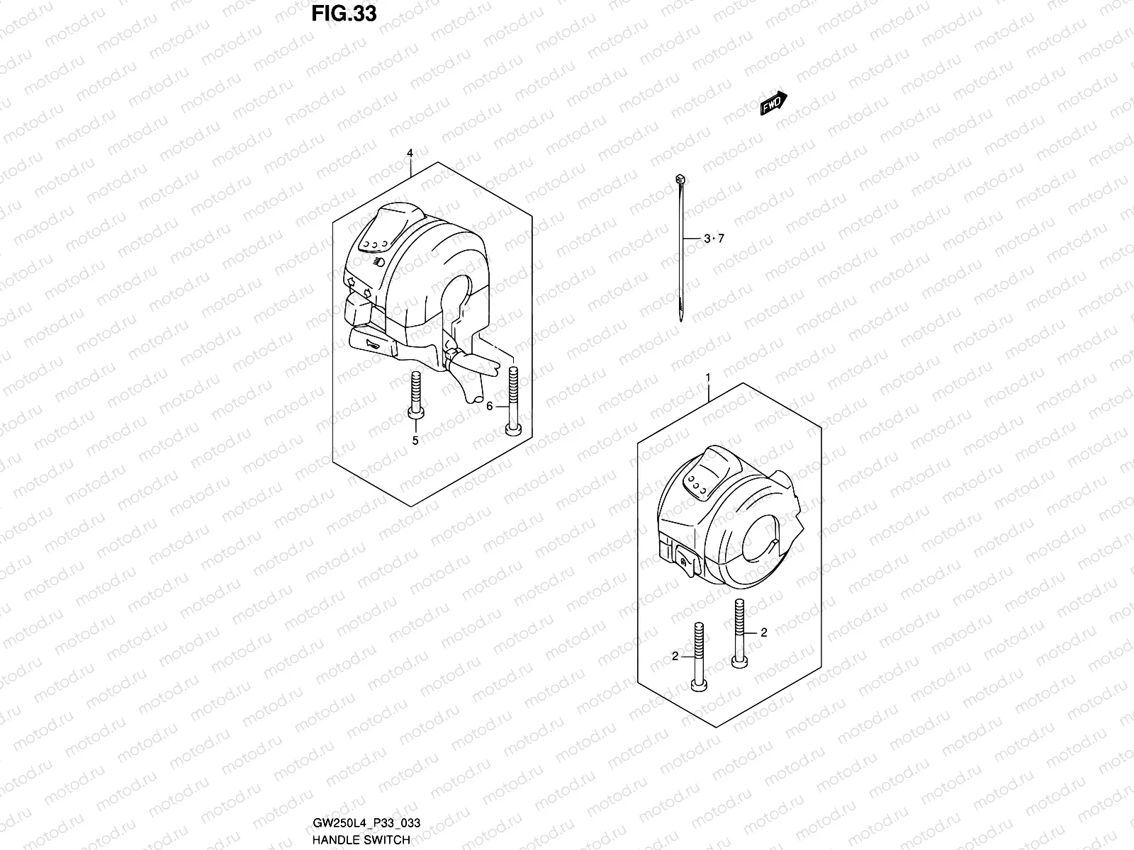 33 - HANDLE SWITCH