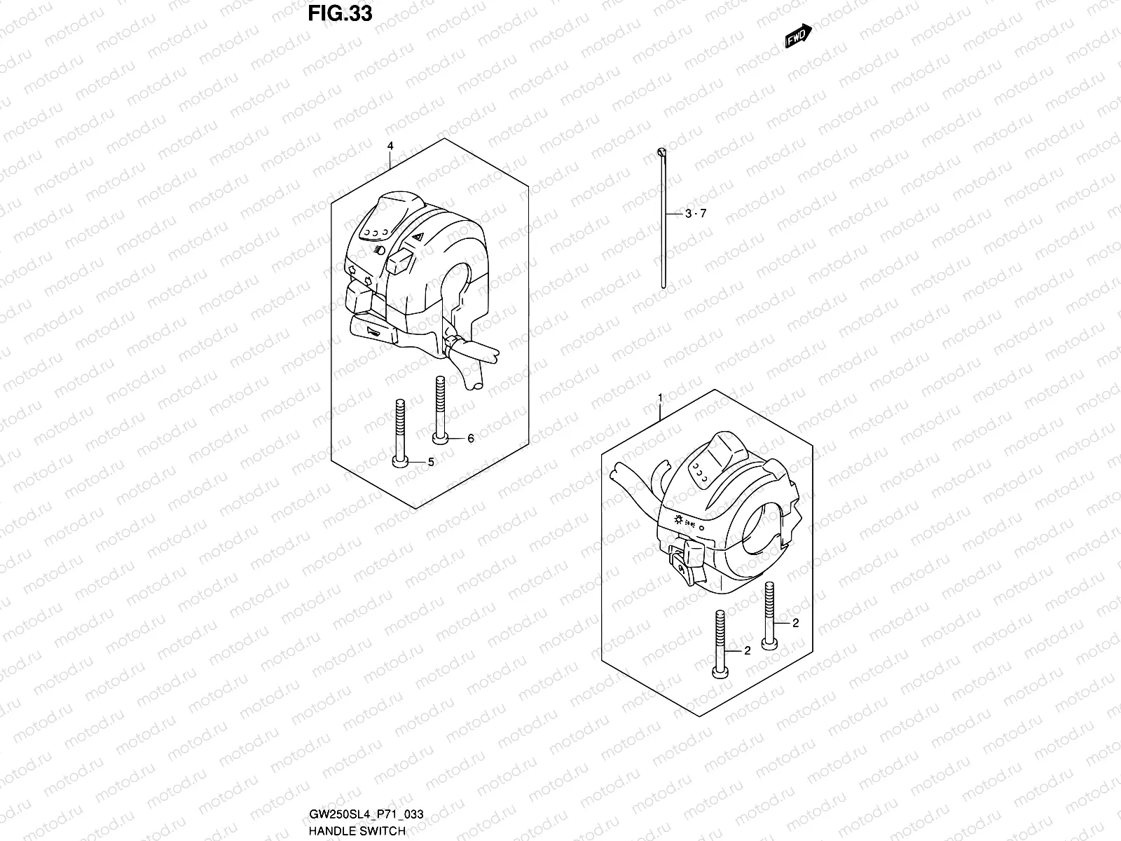33 - HANDLE SWITCH