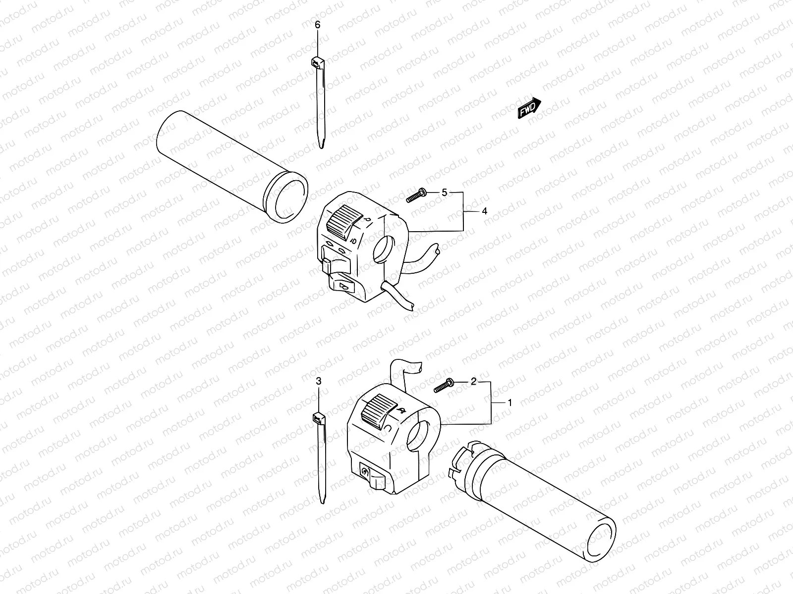 33 - HANDLE SWITCH (MODEL W/X/Y/K1/K2)