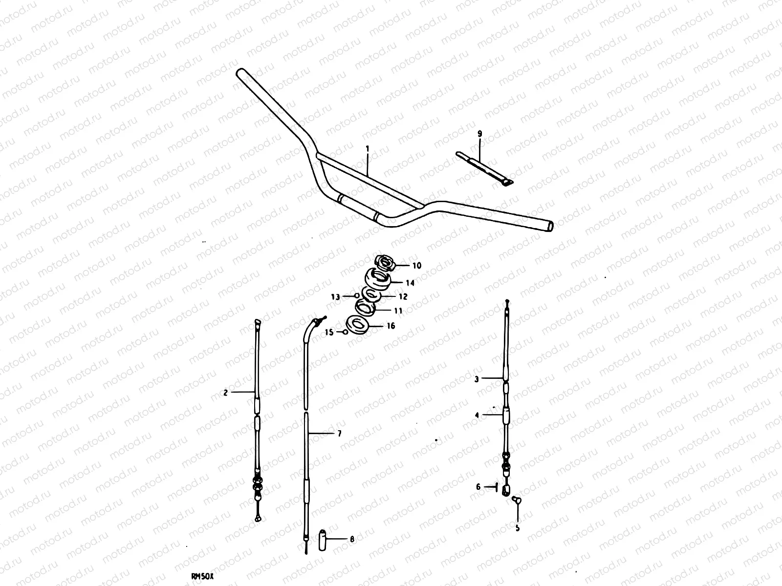 33 - HANDLEBAR - CONTROL CABLE